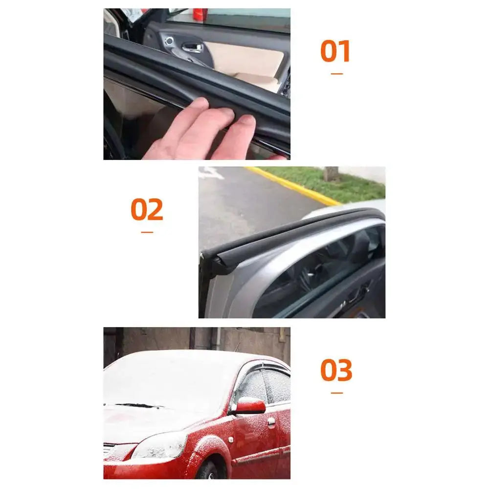 Simples Market 100ml car rubber conditioner for door seals; softening agent to reduce noise (3-step demo)
