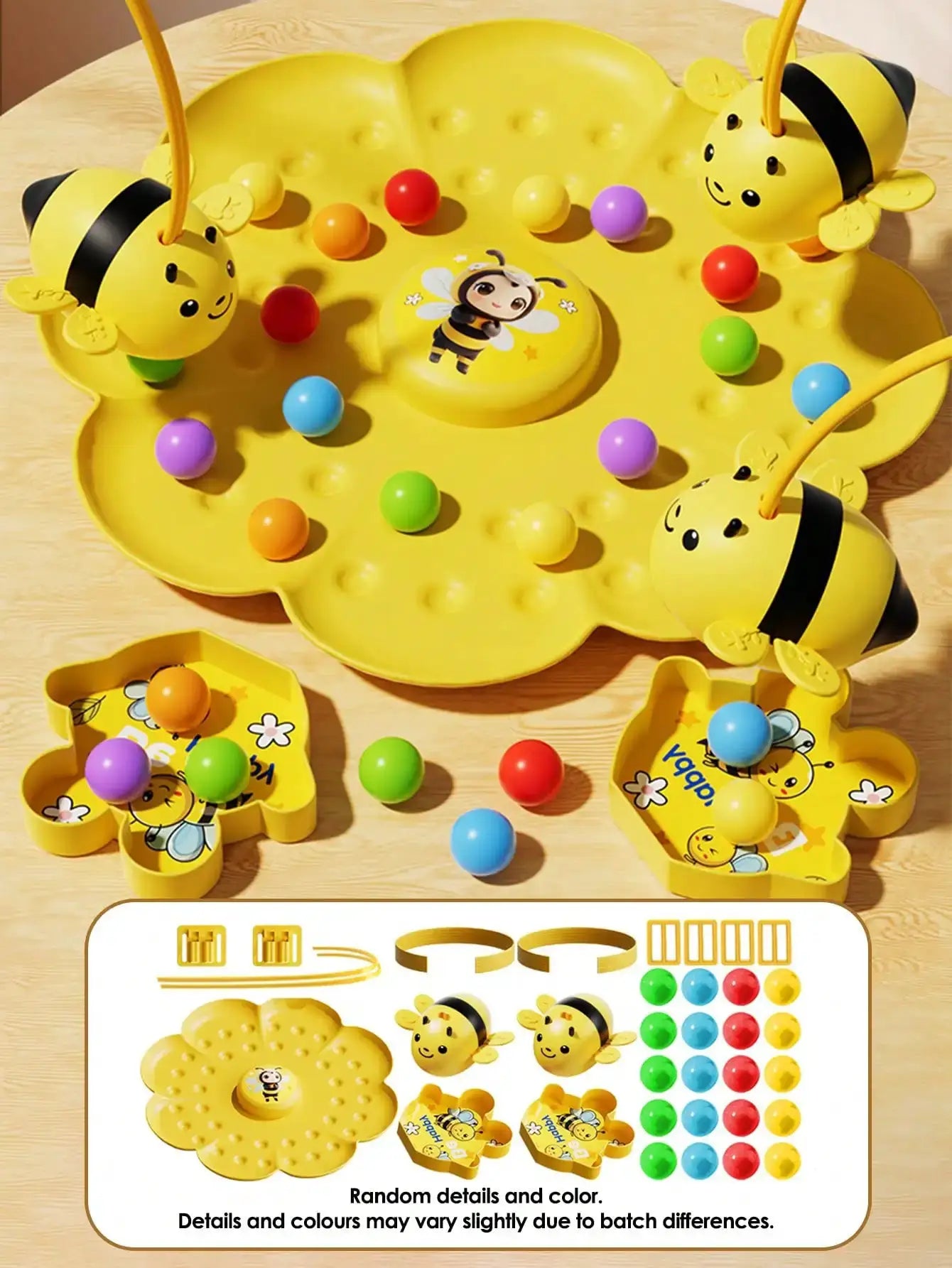 Little Bumblebee Multifunctional Board Game Puzzle Fishing Toys Educational Interactive Game For Kids Family Gift