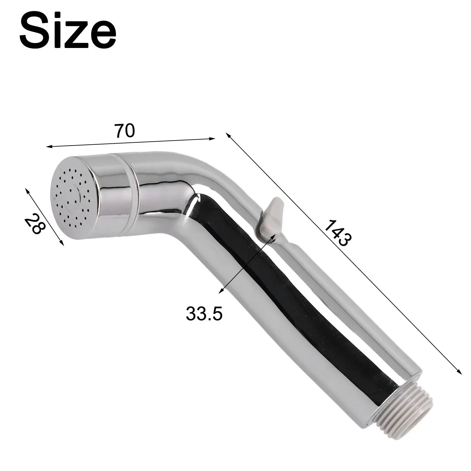 Simples Market chrome toilet bidet sprayer with adjustable flow handheld shower head for bathroom accessories