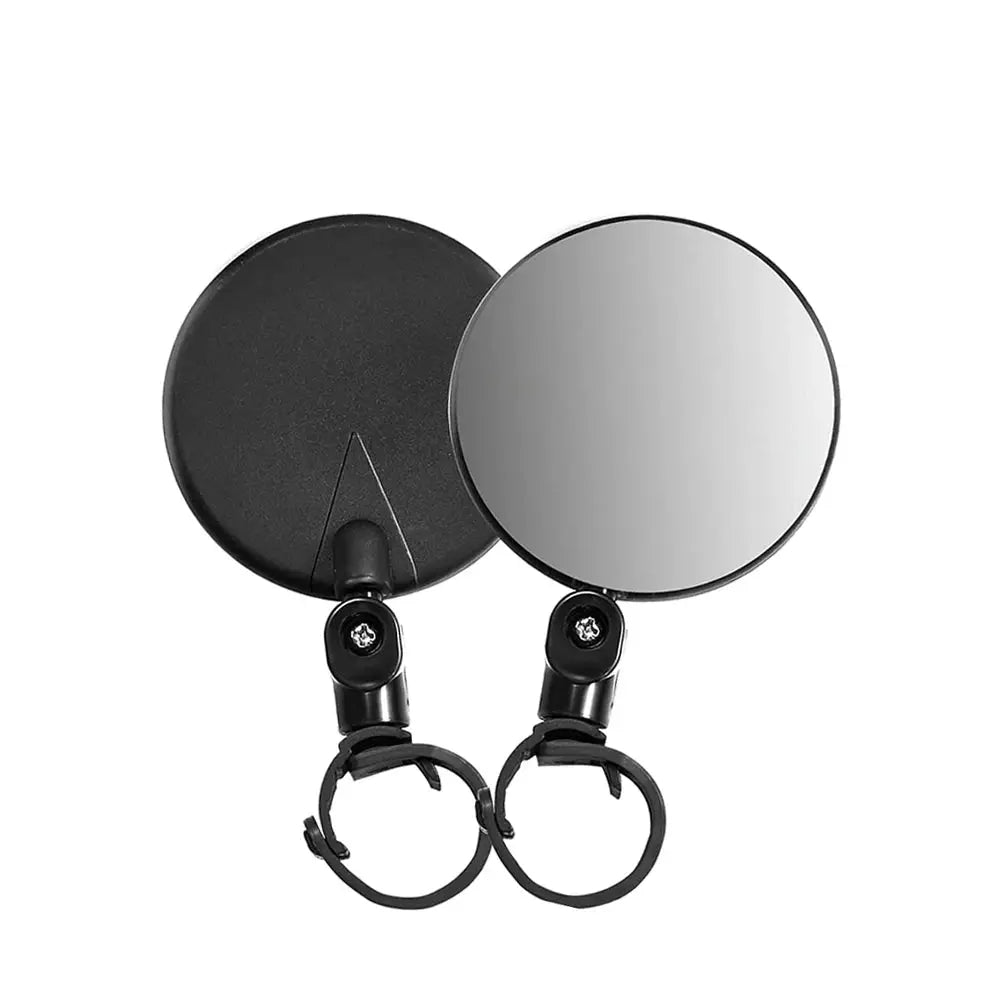 2 Piece Set Bicycle Rearview Mirrors 360 Degree Adjustable Rotatable Universal Handlebar Mount for MTB and Road Bikes