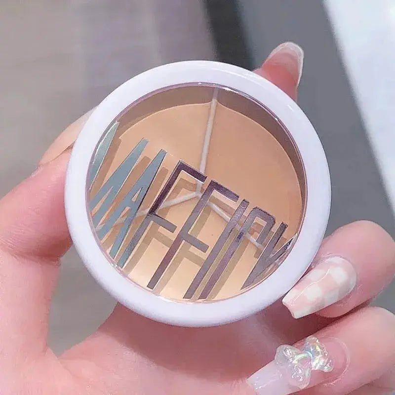 MAFFICK Three Color Concealer Palette For Dark Circles Blemishes And Eye Bags Professional Grade Coverage