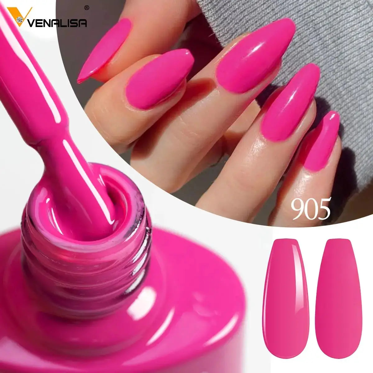 Venalisa Nail Gel Polish Set 60 Colors TPO Free HEMA Free Odorless Soak Off UV LED Curing