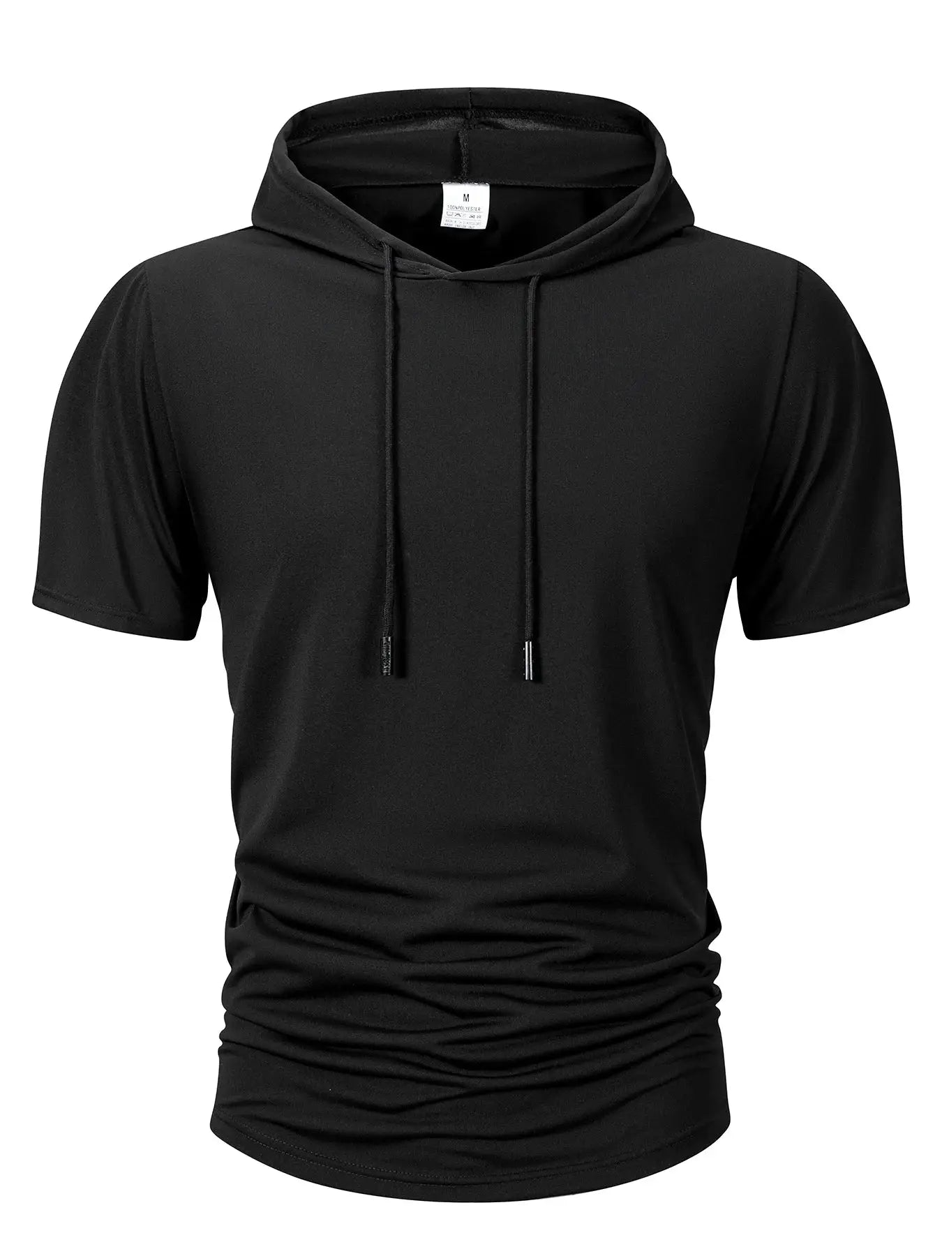 Men's Hooded T Shirt Lightweight Breathable Moisture Wicking Summer Casual Fitness Top