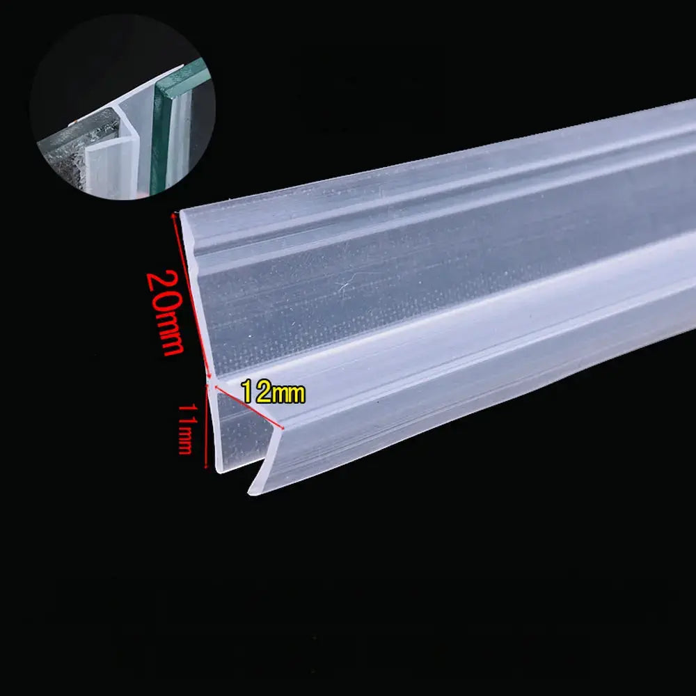 H Shaped Glass Sealing Strip Silicone Weatherstrip For Frameless Shower Doors Windows 6 8 10 12mm Draft Stopper