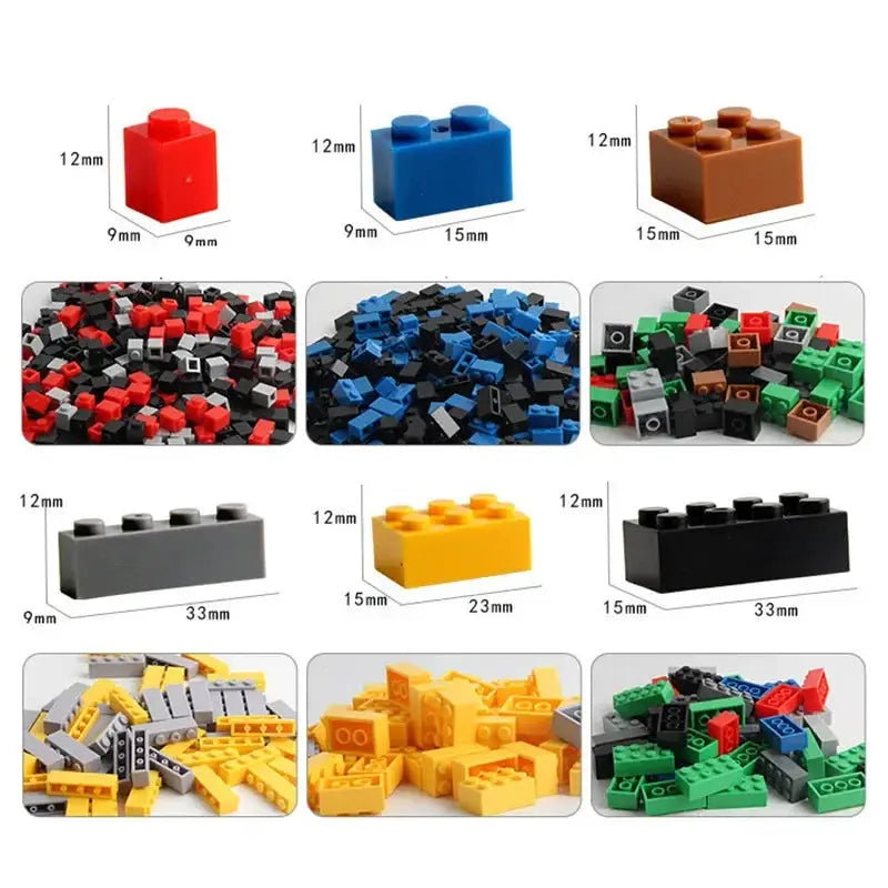 Diy Creative Building Blocks Set for Kids Big City Classic Blocks Educational Toys Birthday Gift