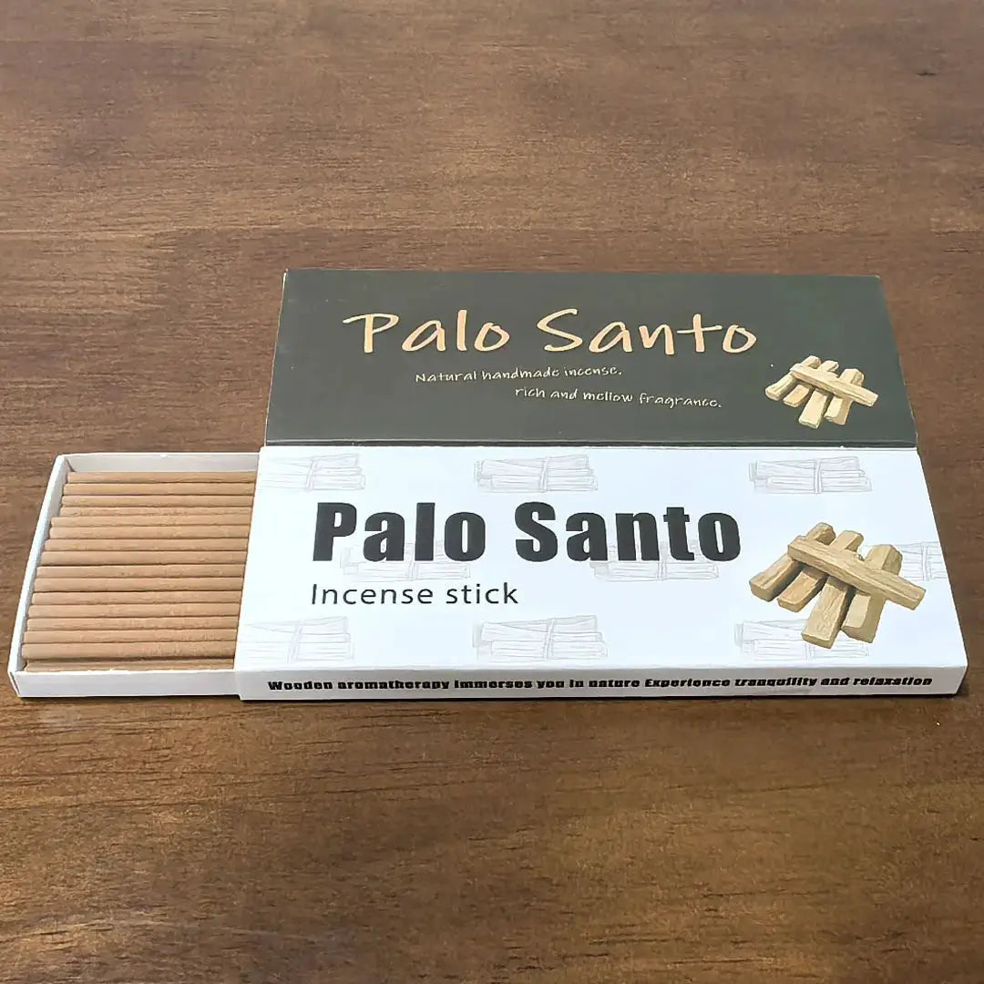44Pcs Palo Santo Incense Sticks Box Bold 0.28cm For Home Yoga Relaxation Travel Aromatherapy Purifies Air