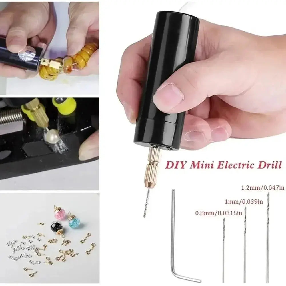 USB Powered Handheld Mini Electric Drill for Epoxy Resin Jewelry Making Wood Craft Engraving Pen Tool