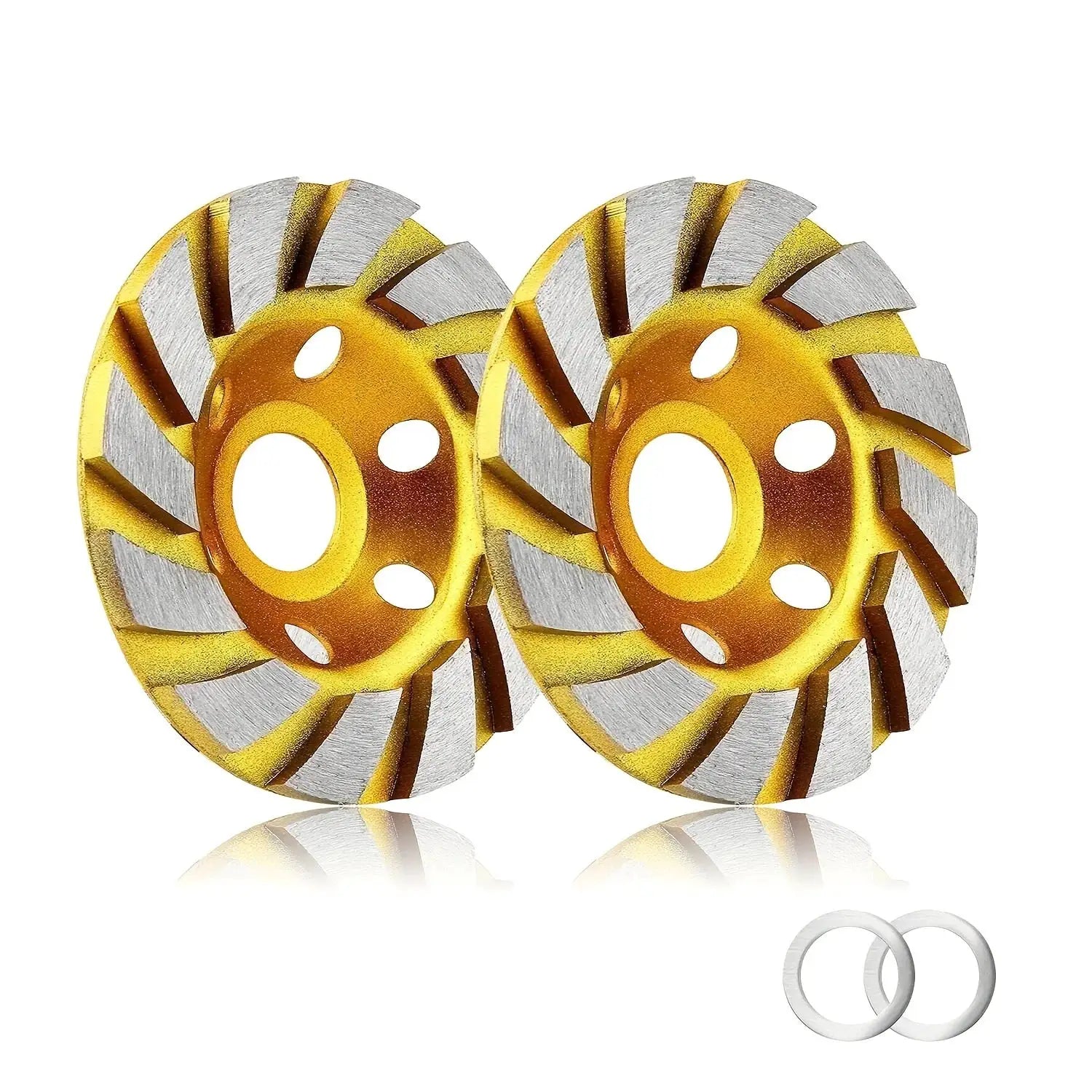 4 Inch Concrete Turbo Diamond Grinding Cup Wheel With 12 Segments For Angle Grinders Heavy Duty Performance