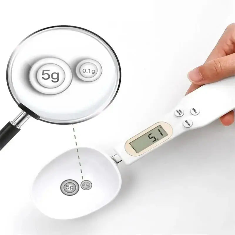 LCD Digital Measurement Adjustable Weighing Spoon Kitchen Scale Electronic Measuring Spoon For Coffee Powder And Baking