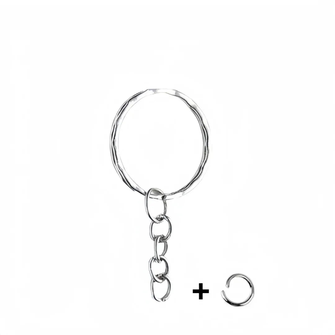 25mm Flat Metal Rings Set Of 50 Pcs Circular Keychain Rings For DIY Crafts Hanging Buckle