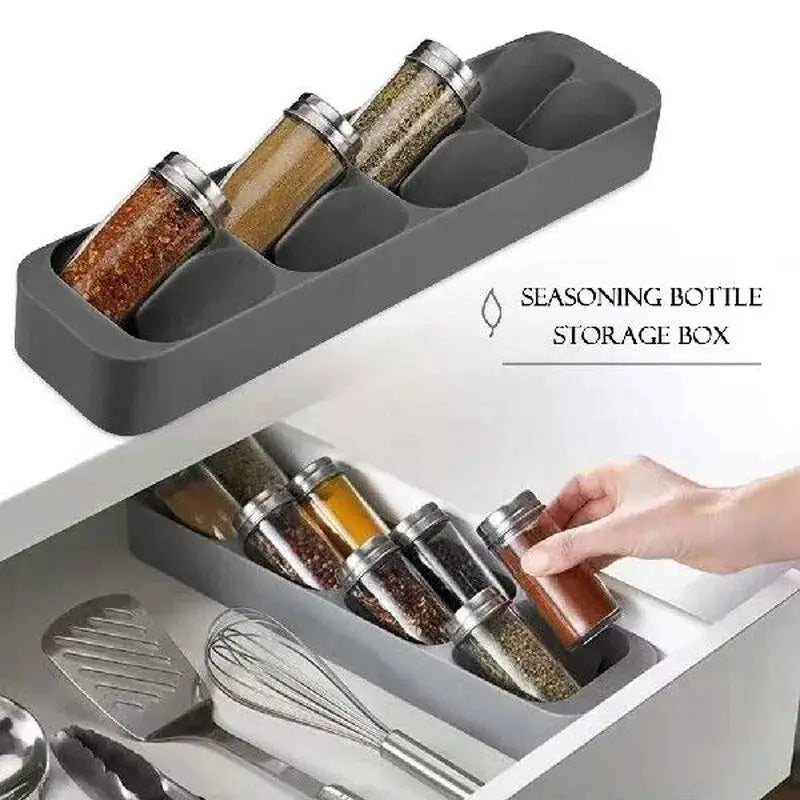 NovaKitchen Drawer Cutlery Tray Space Saving Organizer For Knives Forks Spoons And Spice Bottles