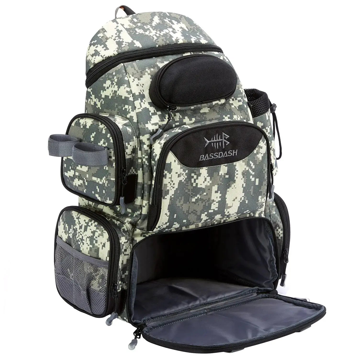 Bassdash Fishing Tackle Backpack Lightweight Tactical Bag With Smart Compartments And Ergonomic Support