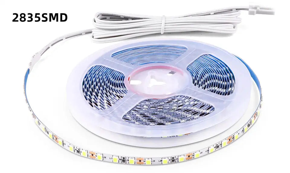 LED strip light reel Simples Market, 12V DC, high-density COB/2835SMD flexible tape for closet shelves