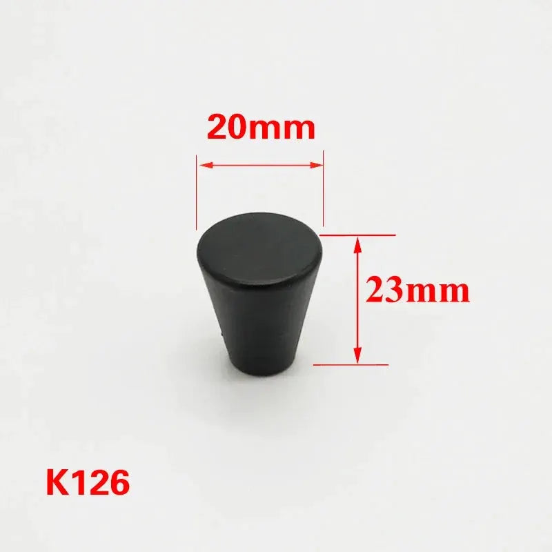 Black Aluminum Cabinet Knobs And Handles For Kitchen And Furniture Drawer Pulls Cupboard Handles