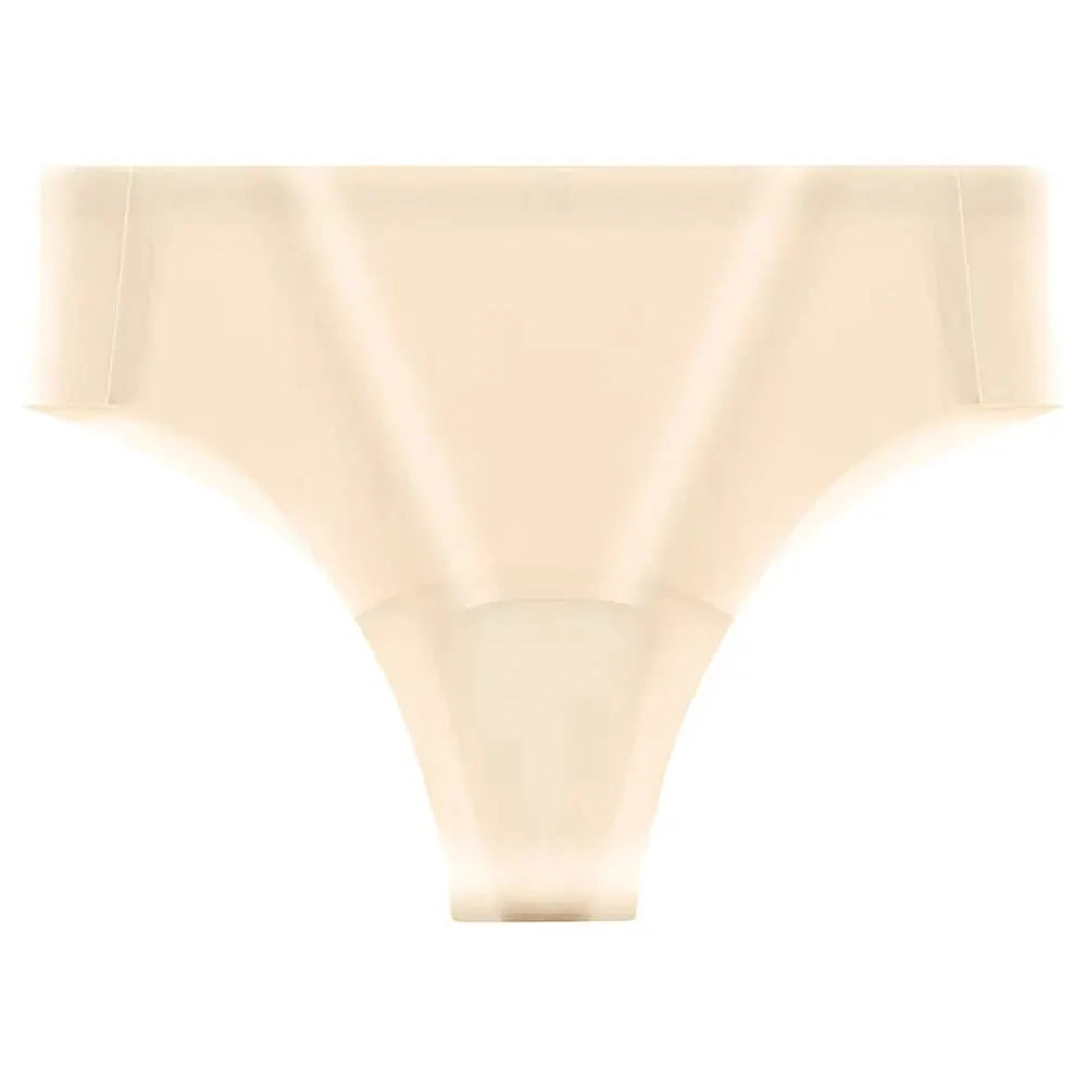 Nude seamless thong underwear with anti-cameltoe design for leggings, Simples Market