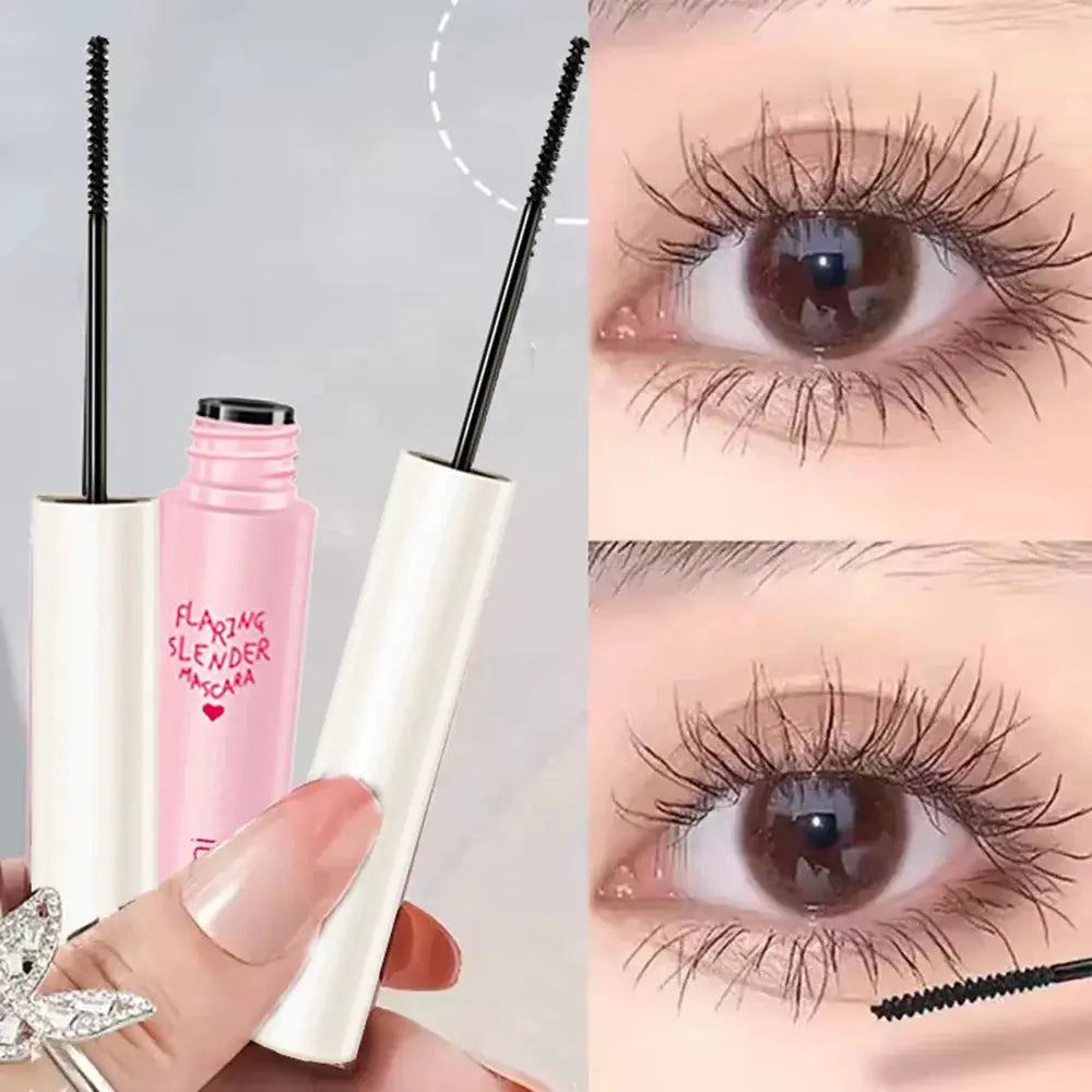 Silk Fiber Curling Mascara With Ultra Fine Brush For Precision Lengthening And Volumizing Waterproof Smudge Proof