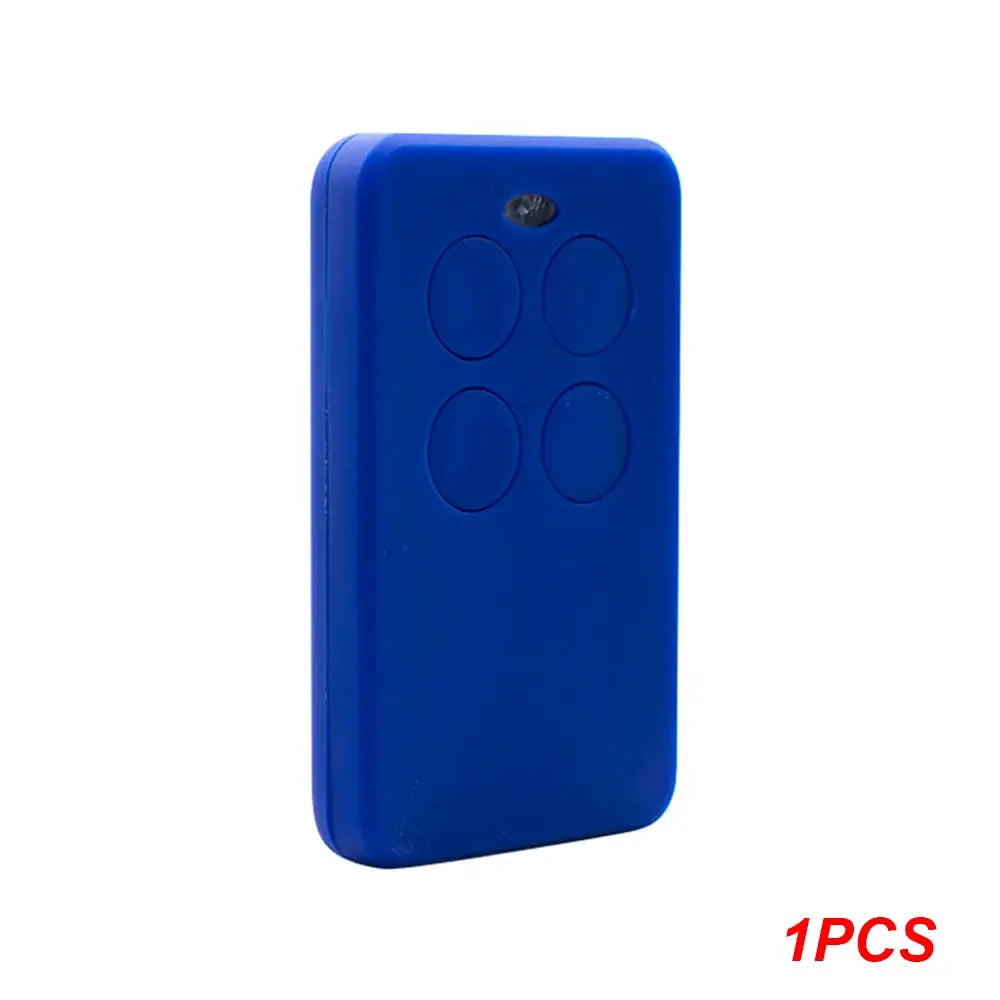 Garage door remote control, blue, four round buttons, 1 piece