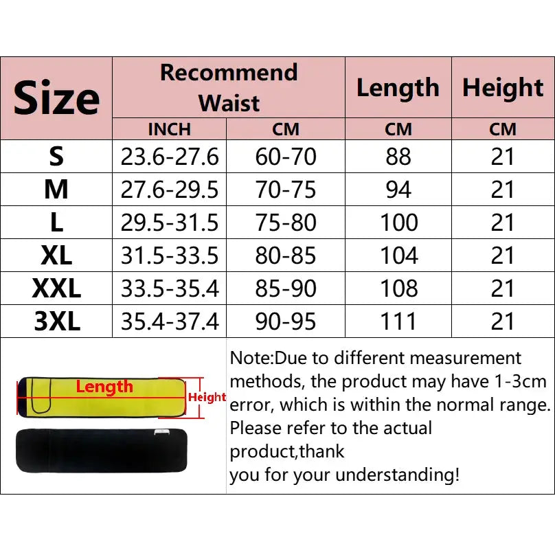 Simples Market sauna waist trainer belt for men and women, black neoprene cincher
