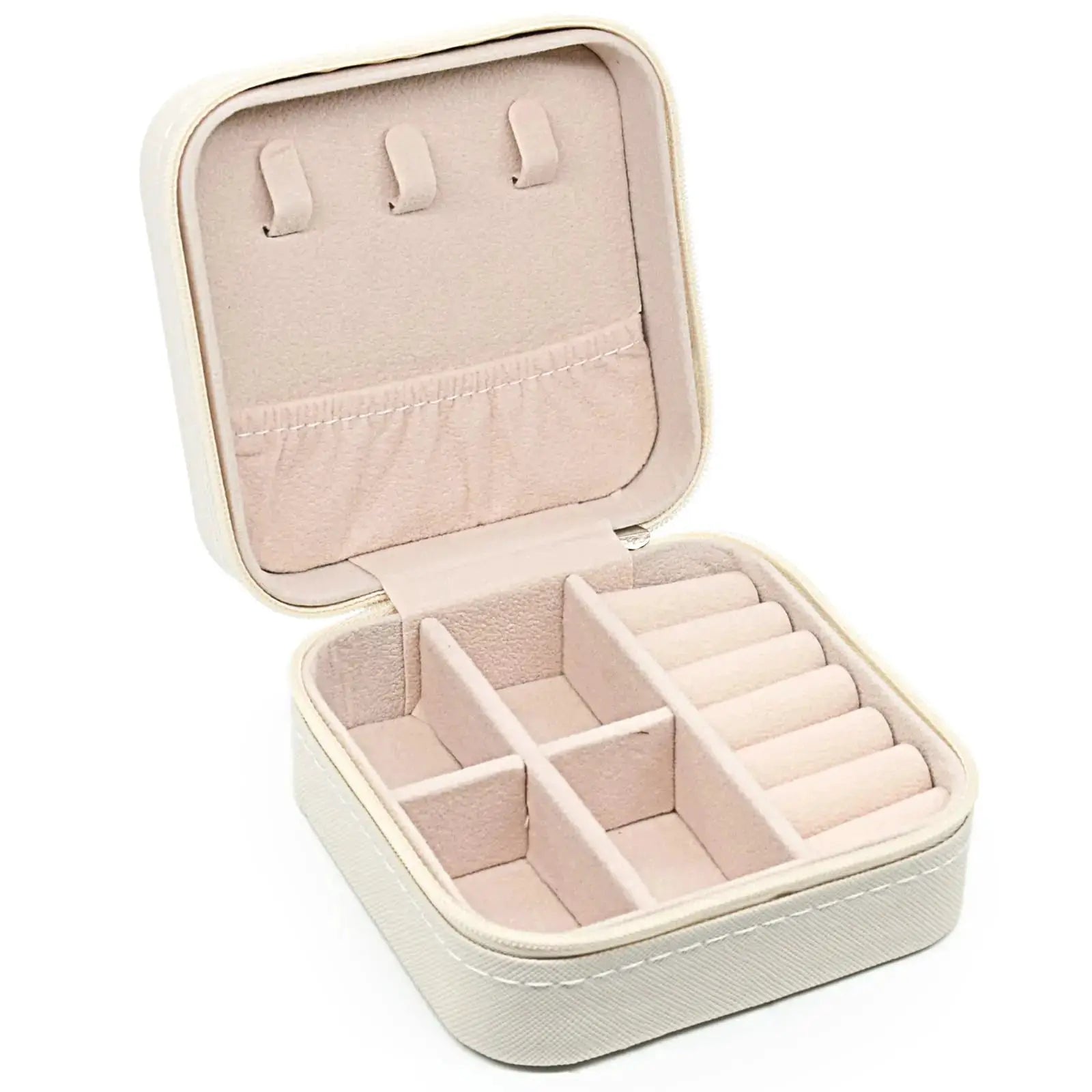 Mini Jewelry Storage Box Portable Home And Travel Display Case For Earrings Necklaces And Rings PU Leather Organizer