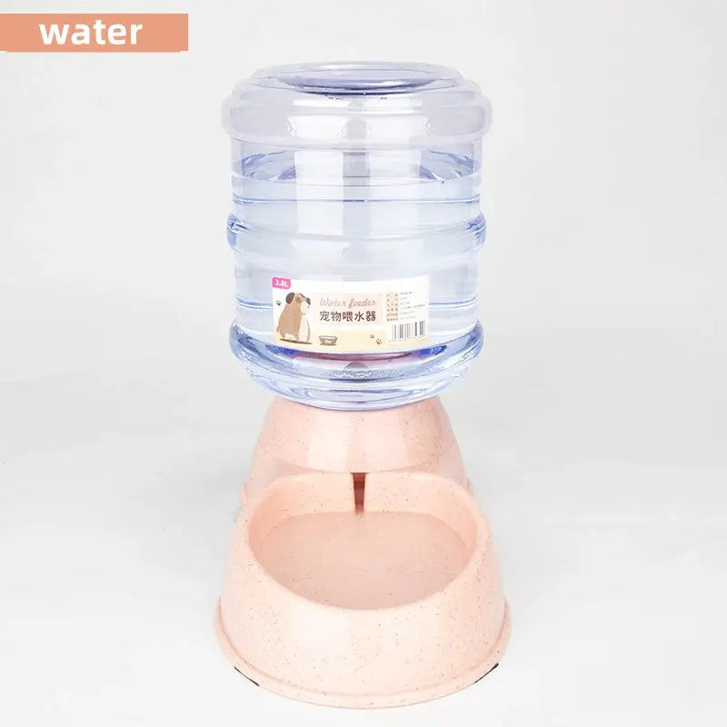 Large Capacity Pet Feeder Bowls For Dogs And Cats Automatic Water Dispenser And Dual Food And Water Compartments