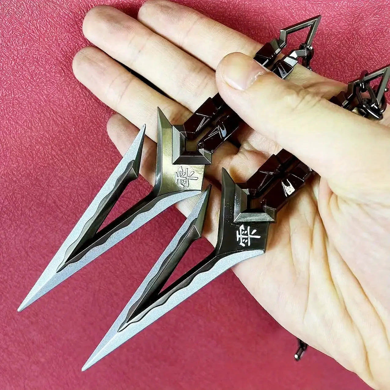 Valorant Ninja Katana Prop Sword Six Point Three Inch Metal Shuriken Anime Cosplay Accessory For Display And Collecting