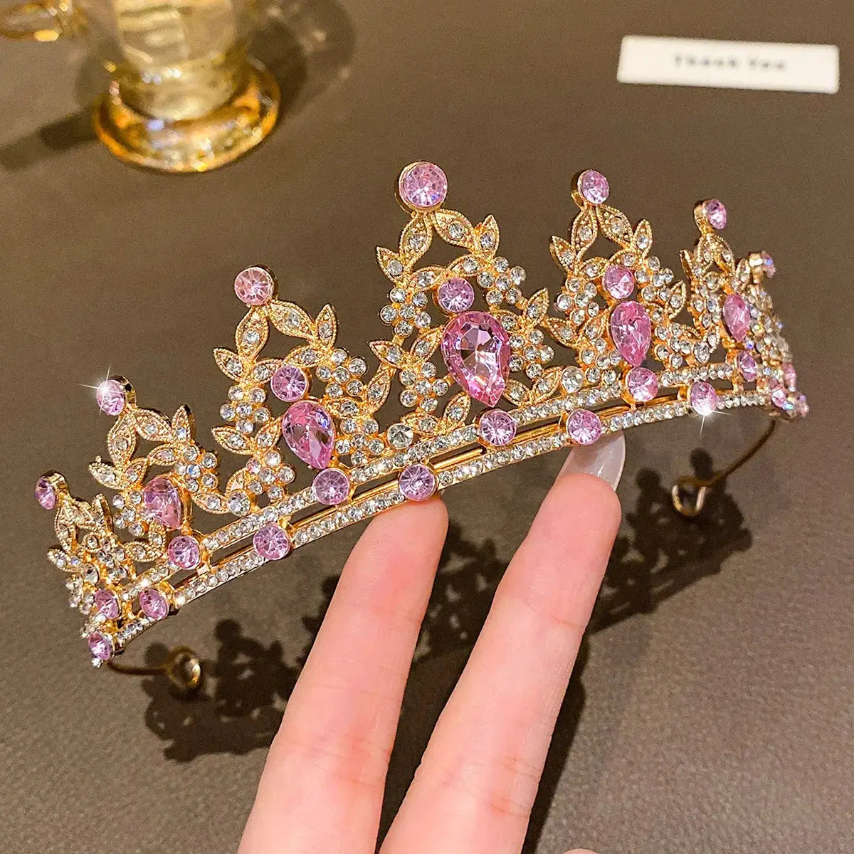 Large Crown Headband Fashion Hair Accessory For Performances And Birthdays For Adults Elegant Temperament Style