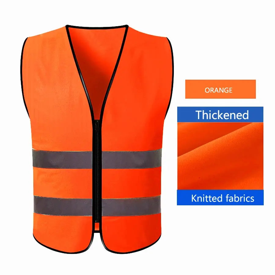 High Visibility Safety Vest Adjustable for Running Cycling Outdoor Traffic Night Security