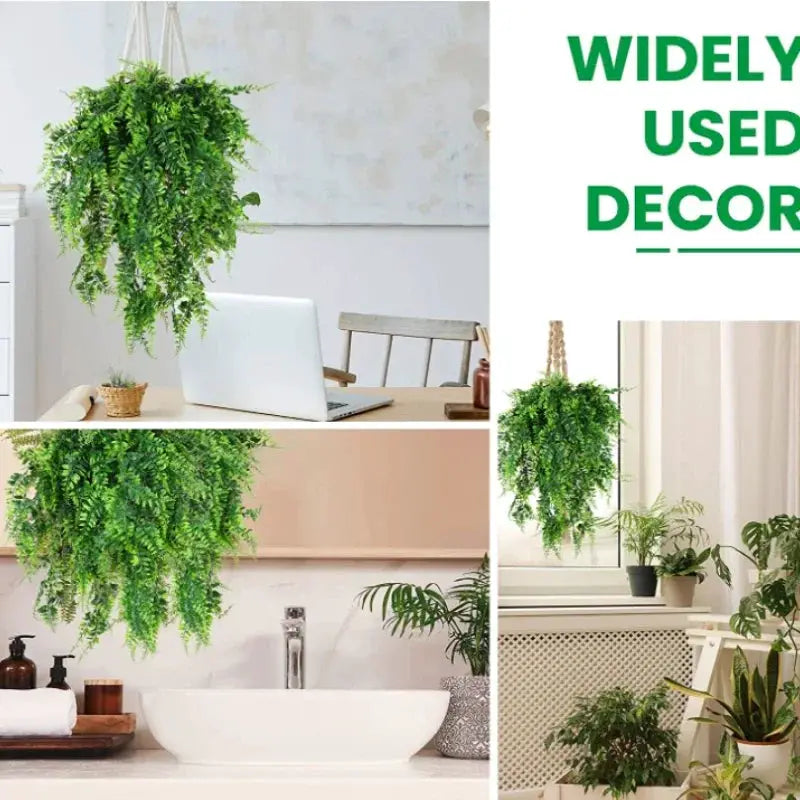 Simples Market 90cm artificial hanging ivy garland with green plastic leaves for home and event decor