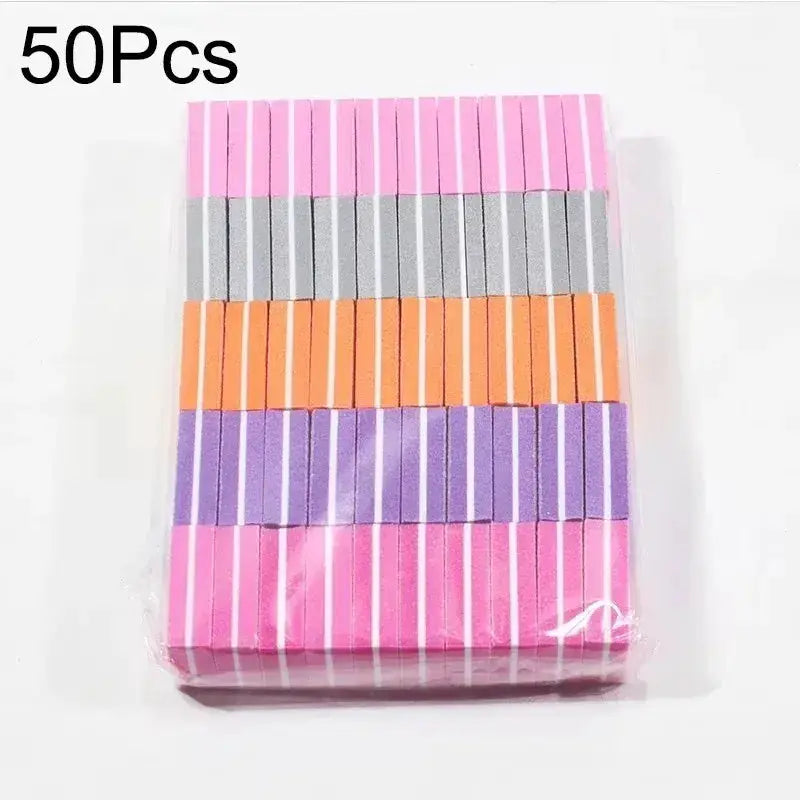 10 To 100 Pcs Mini Buffing Sanding Files Block For Manicure Pedicure Nail Art Buffer Polish Tools