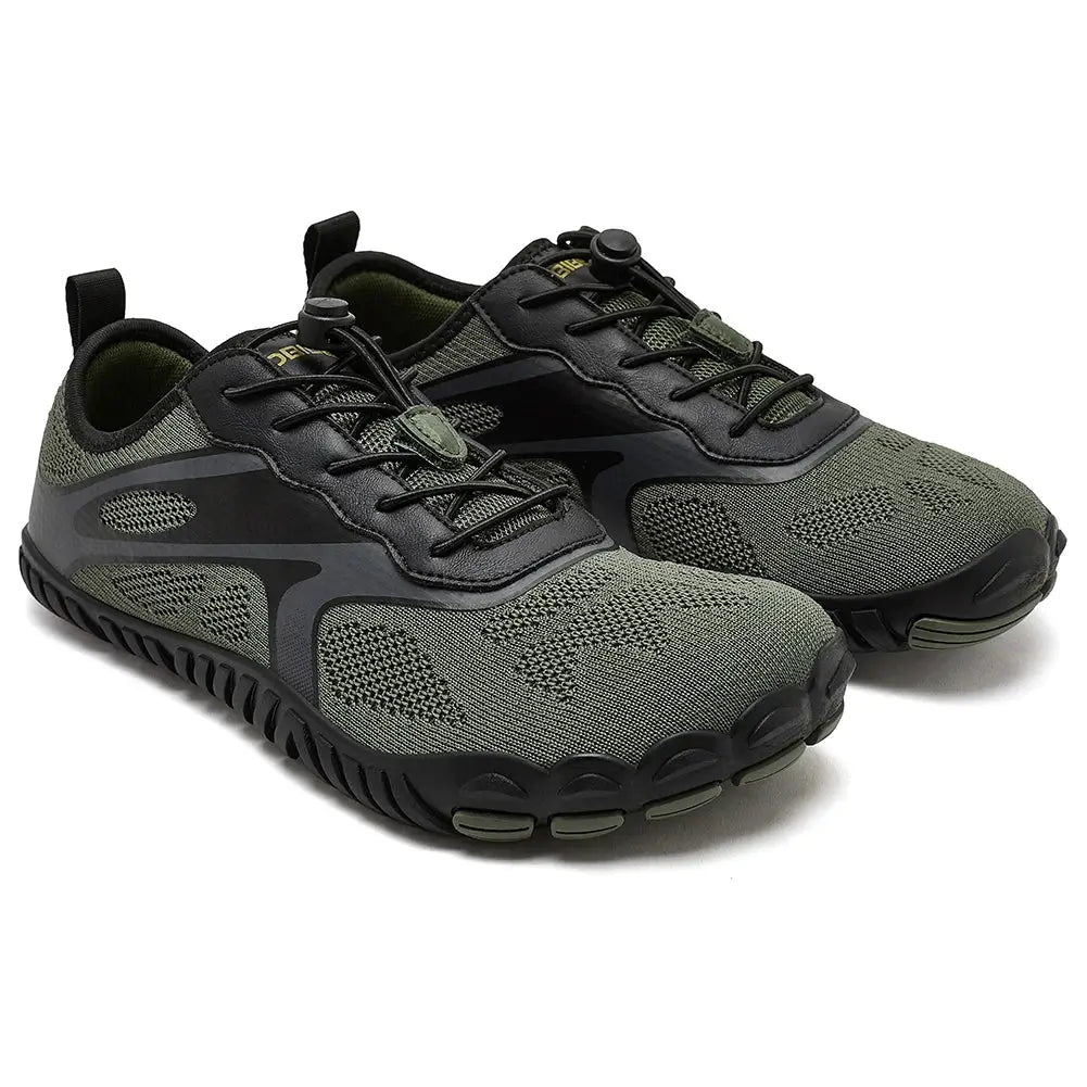 Hobibear Unisex Barefoot Shoes Wide Toe Zero Drop Beach Walking Sneakers With Elastic Band Closure Running Shoes