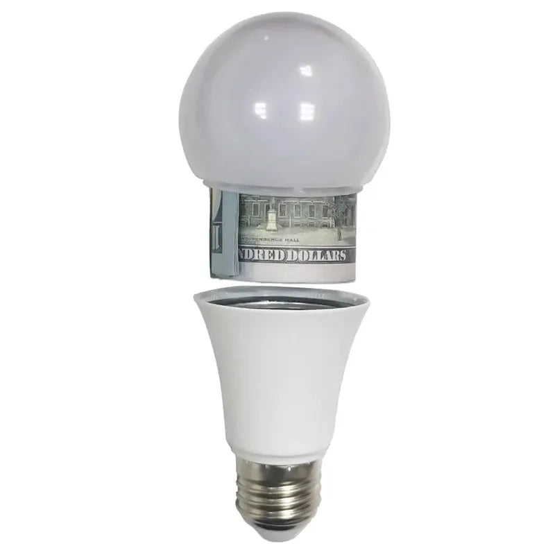Secret Light Bulb Safe Diversion Safe Hidden Storage Stash Can Disguised as Light Bulb Hidden Compartment for Valuables