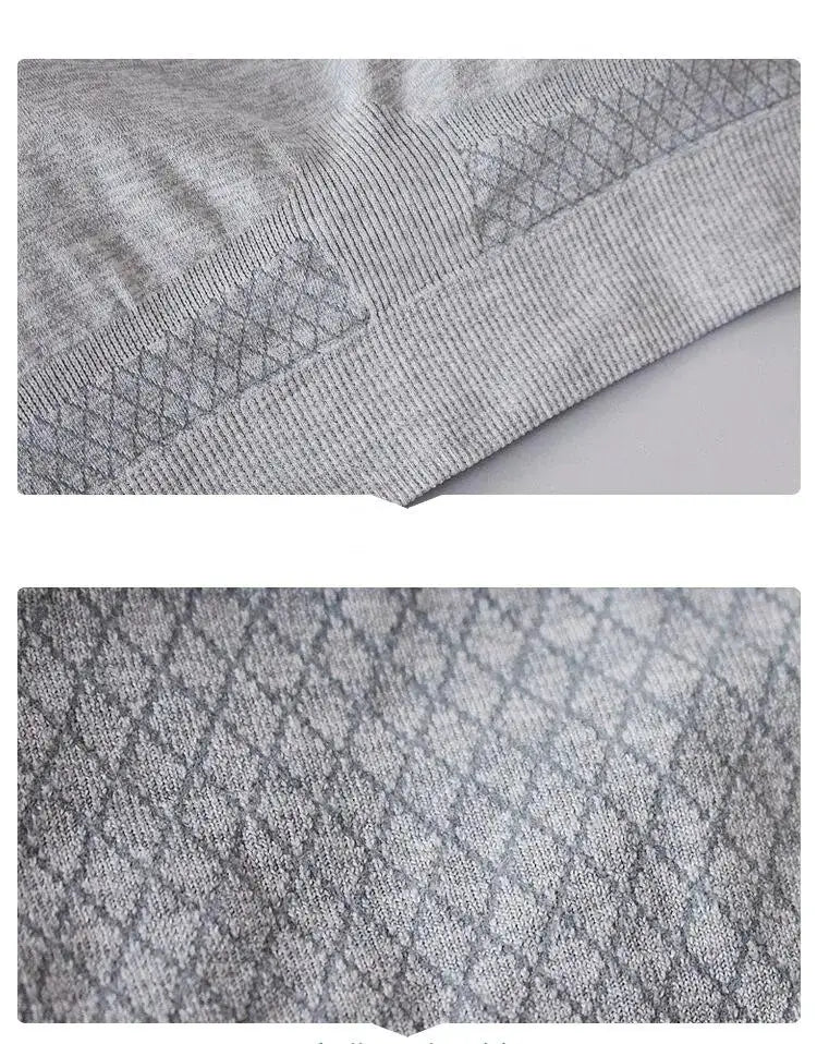 Simples Market color-blocked cross-back sports bra fabric close-up in gray with diamond knit texture