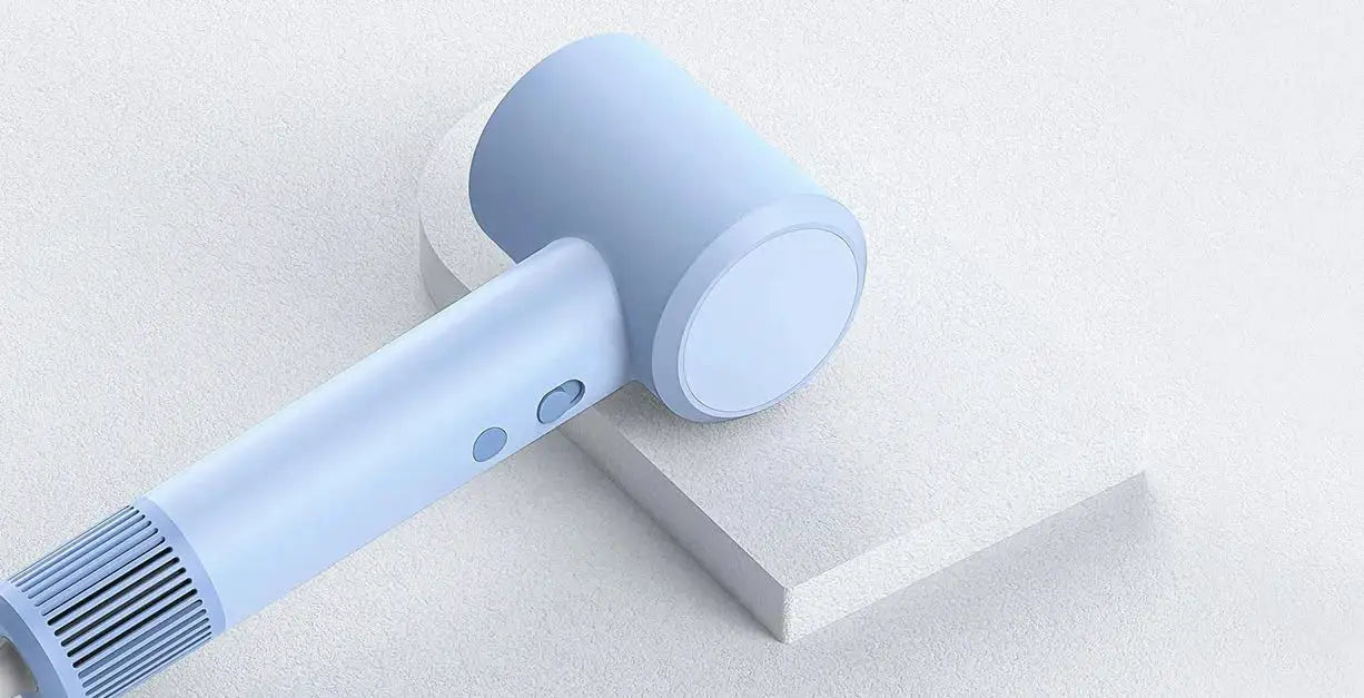 MIJIA H501 SE hair dryer by Simples Market, light blue plastic body.