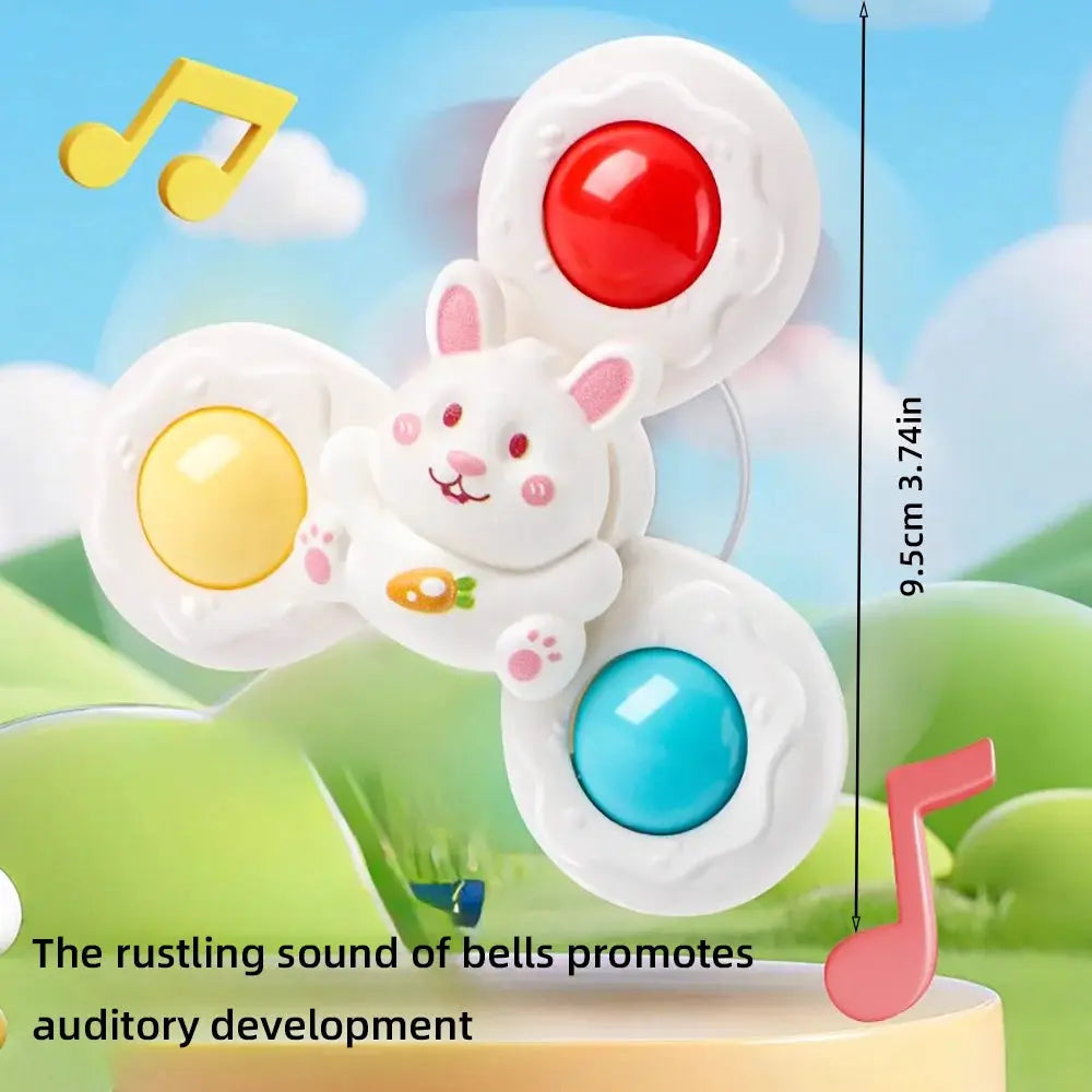 Baby Sucker Spinning Bath Toys for Montessori Education Rotating Toys for Toddlers and Infants