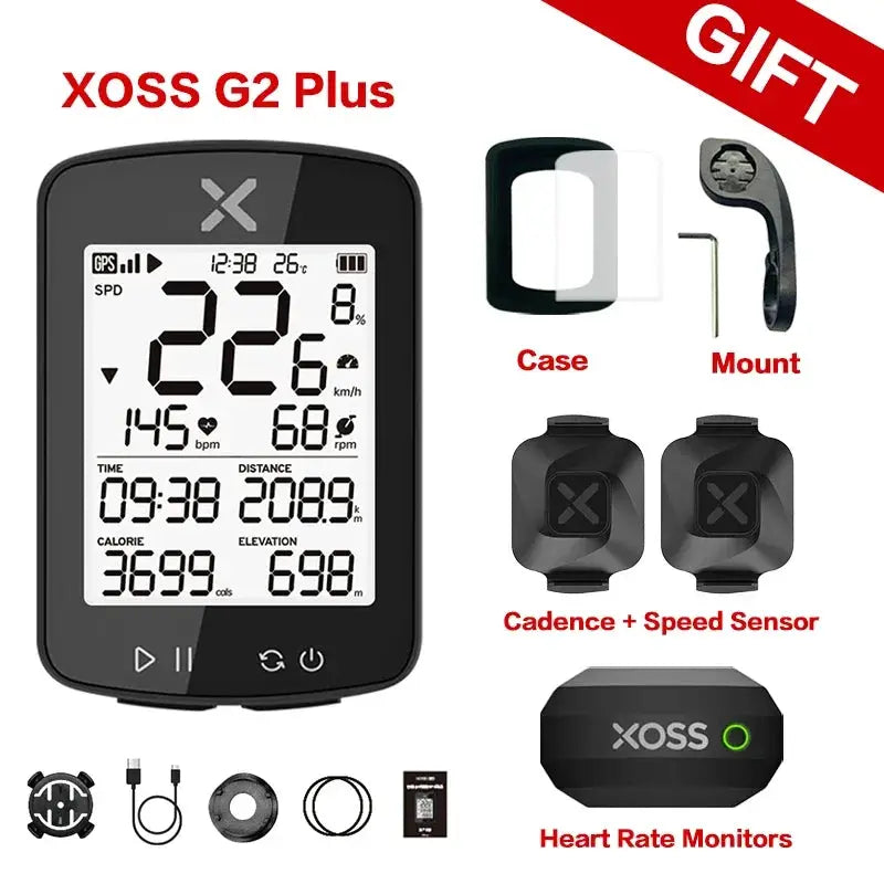 XOSS G2 GPS Cycling Computer With Wireless Speedometer Bluetooth Tracker Waterproof For Road And MTB Bikes Odometer