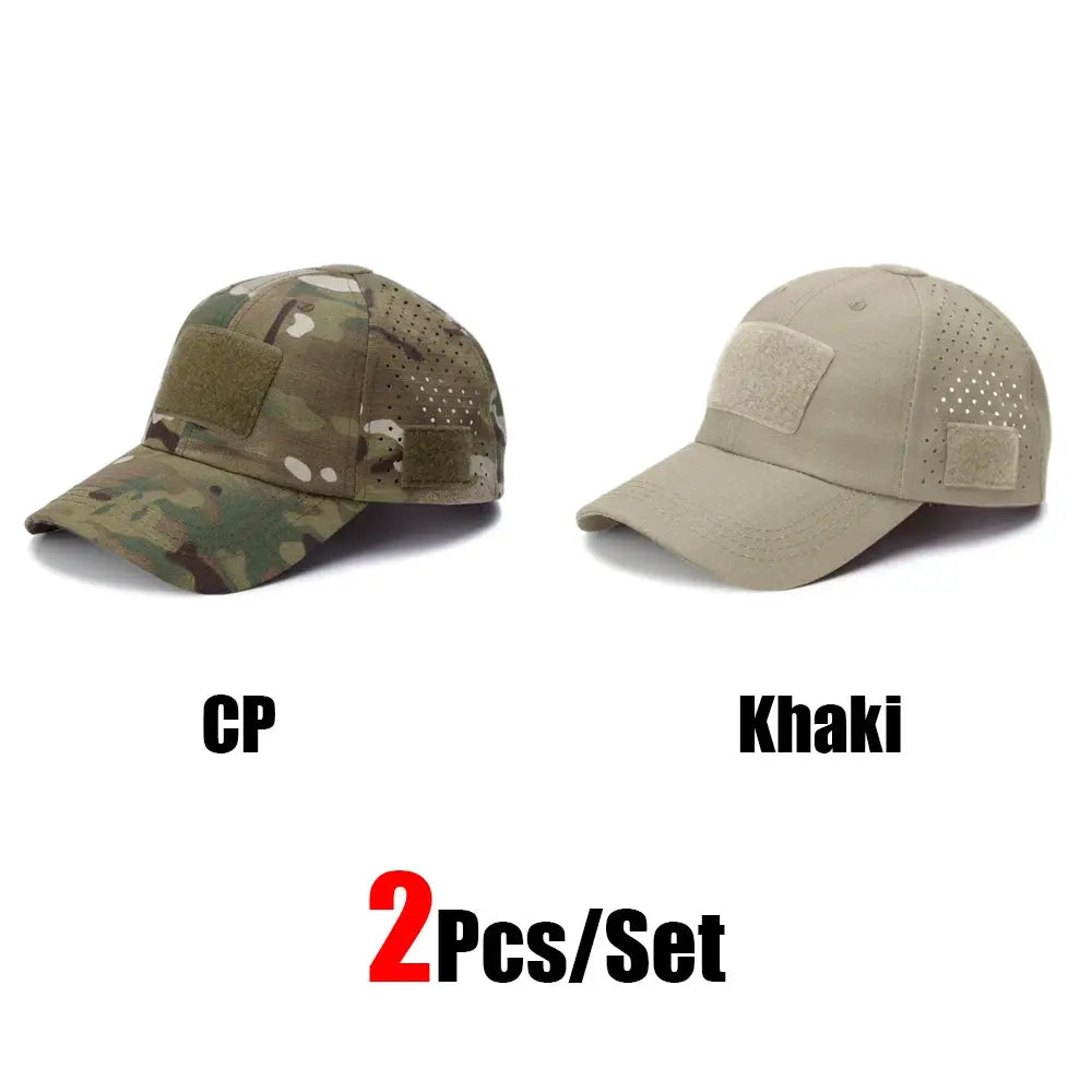 Mens Camouflage Baseball Cap Breathable Sun Protection Hat For Outdoor Sports Hunting Hiking Camping Beach Fishing