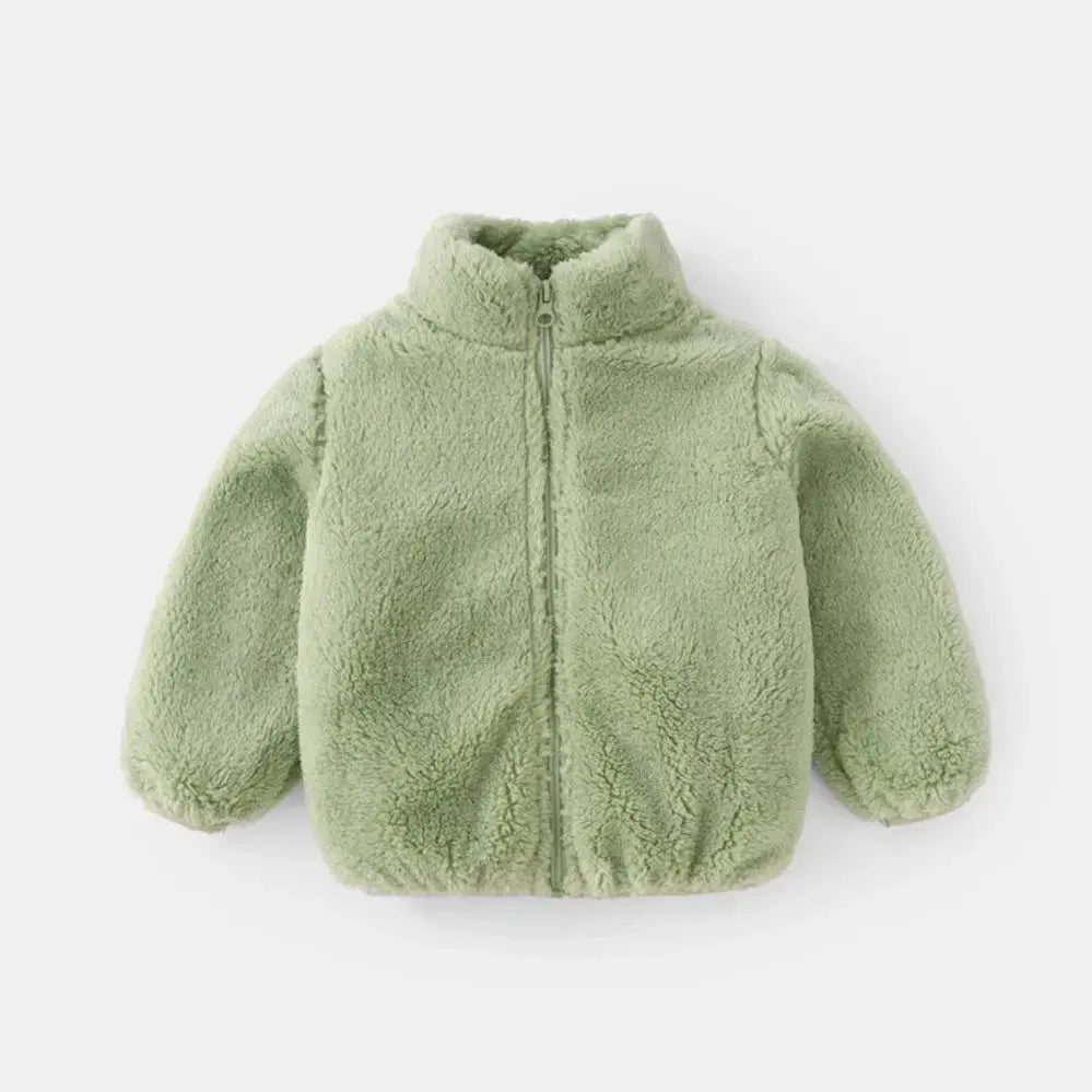 Pink Girls Winter Thermal Fleece Jacket Coat For Toddlers And Kids 0 6Y Warm Korean Outerwear