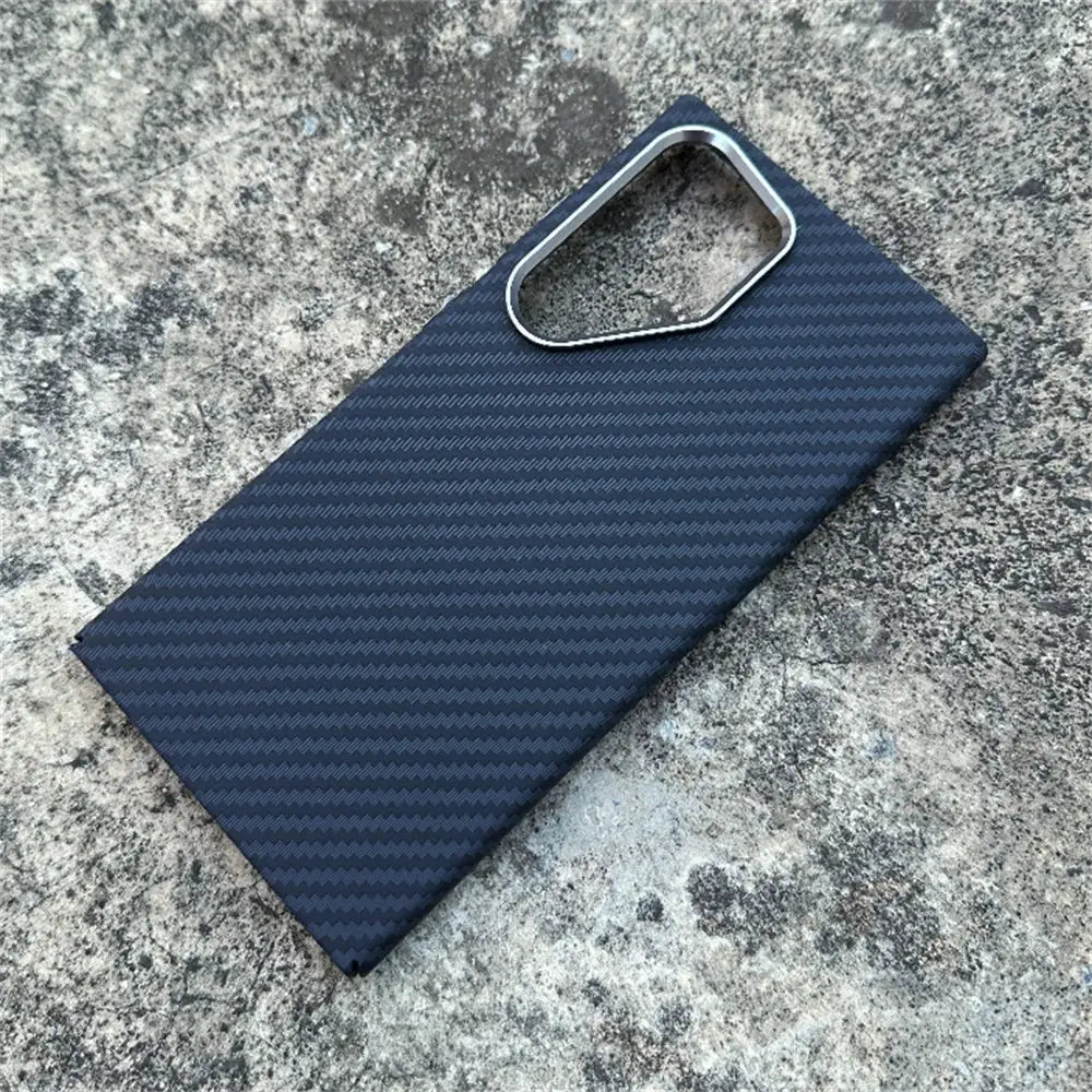 Simples Market MagSafe carbon fiber navy case for Samsung Galaxy S26/S25 Ultra/S24 Plus, magnetic shockproof PC cover