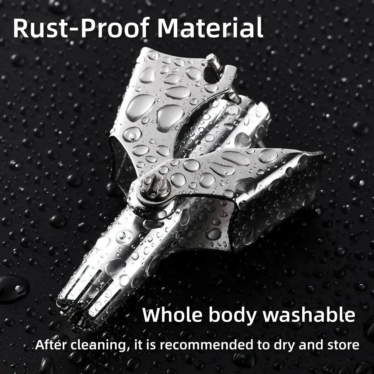 EverGroom Washable Portable Ear And Nose Hair Trimmer Stainless Steel Construction No Batteries Needed