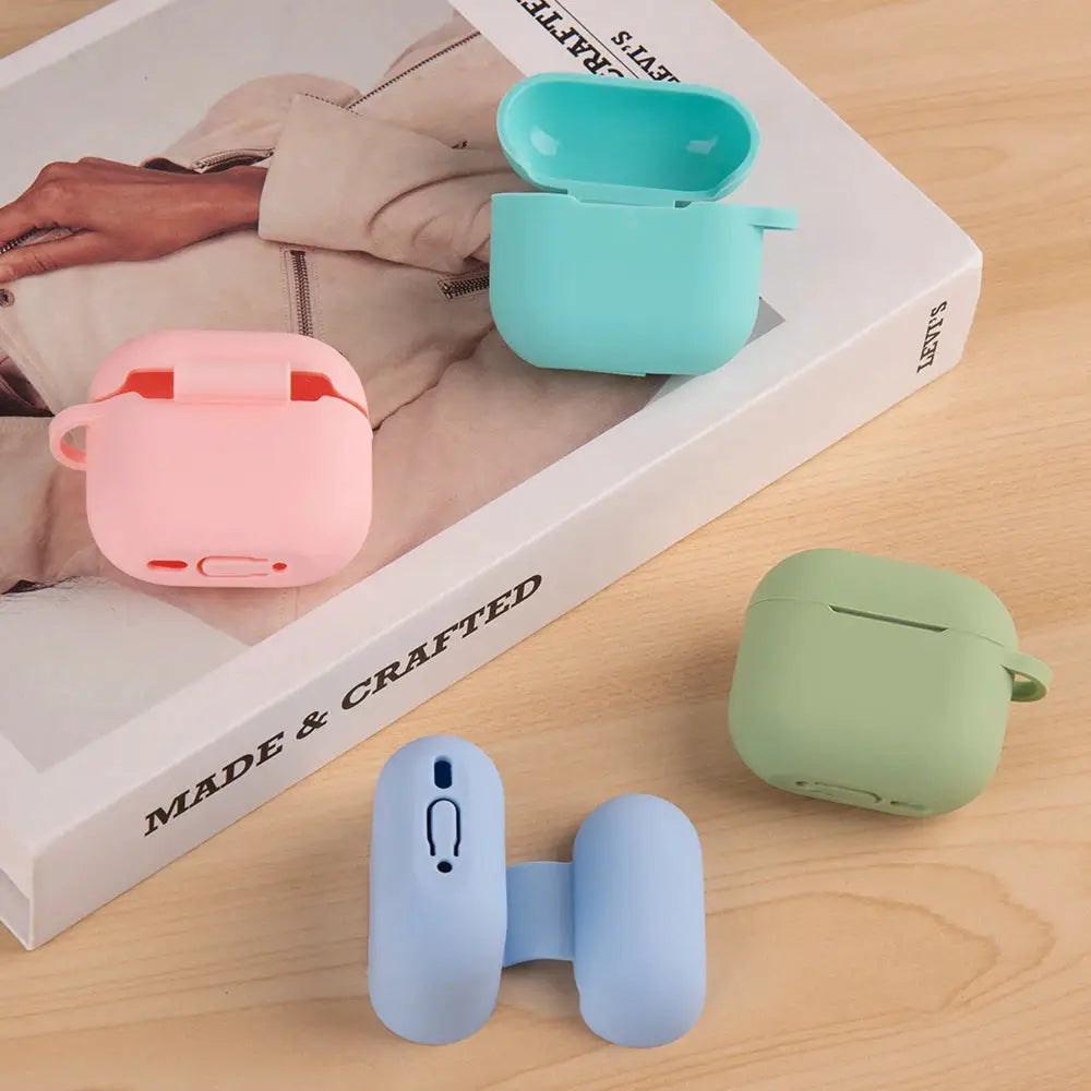 AirGuard Silicone Case For AirPods 4th Gen 2024 Wireless Headset TPU Shockproof And Scratch Resistant With Hook