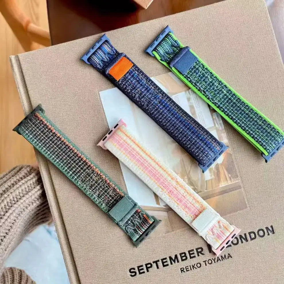 Nylon Loop Strap for Apple Watch Ultra 3 49mm Bracelet iWatch 11 10 9 8 7 6 5 4 se Sport NEW Design 42-46mm 45mm 44mm 41mm Band