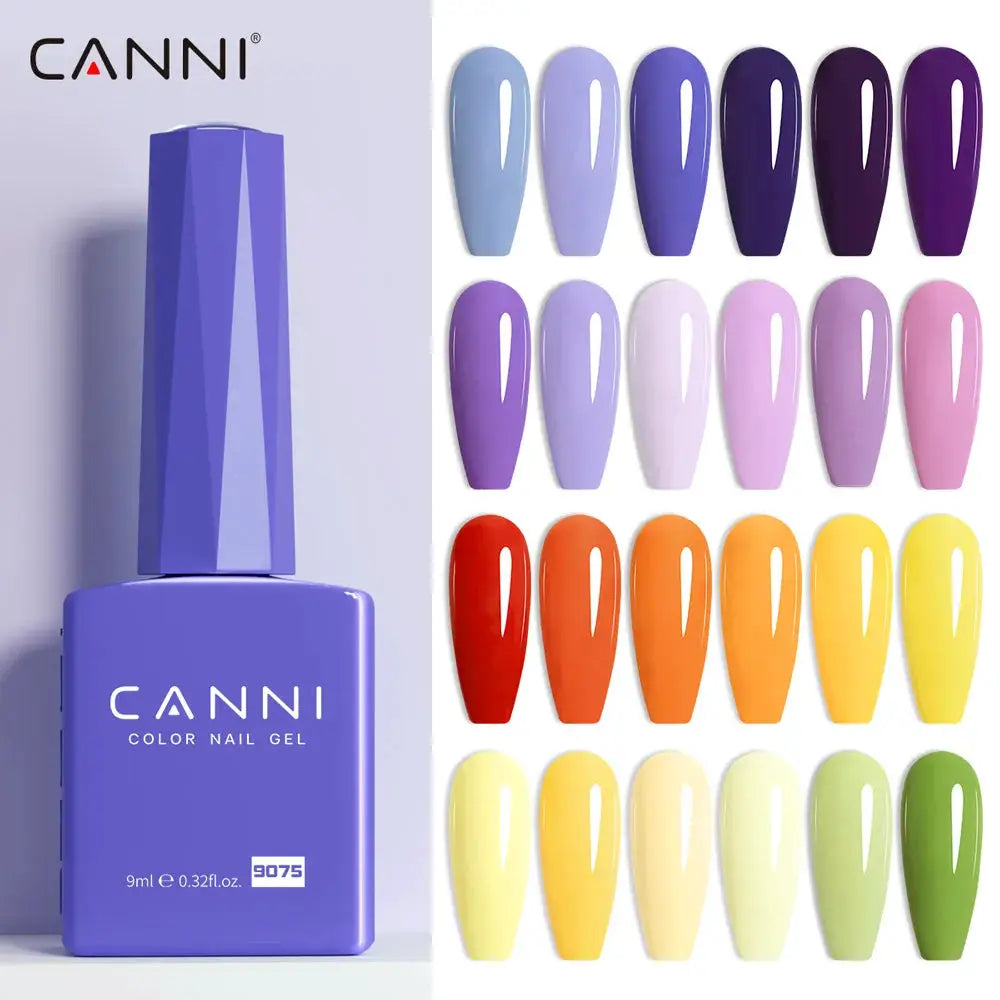 Canni Hema Free Nail Gel Polish Christmas Red Collection Semi Permanent 9ml Long Lasting Shine