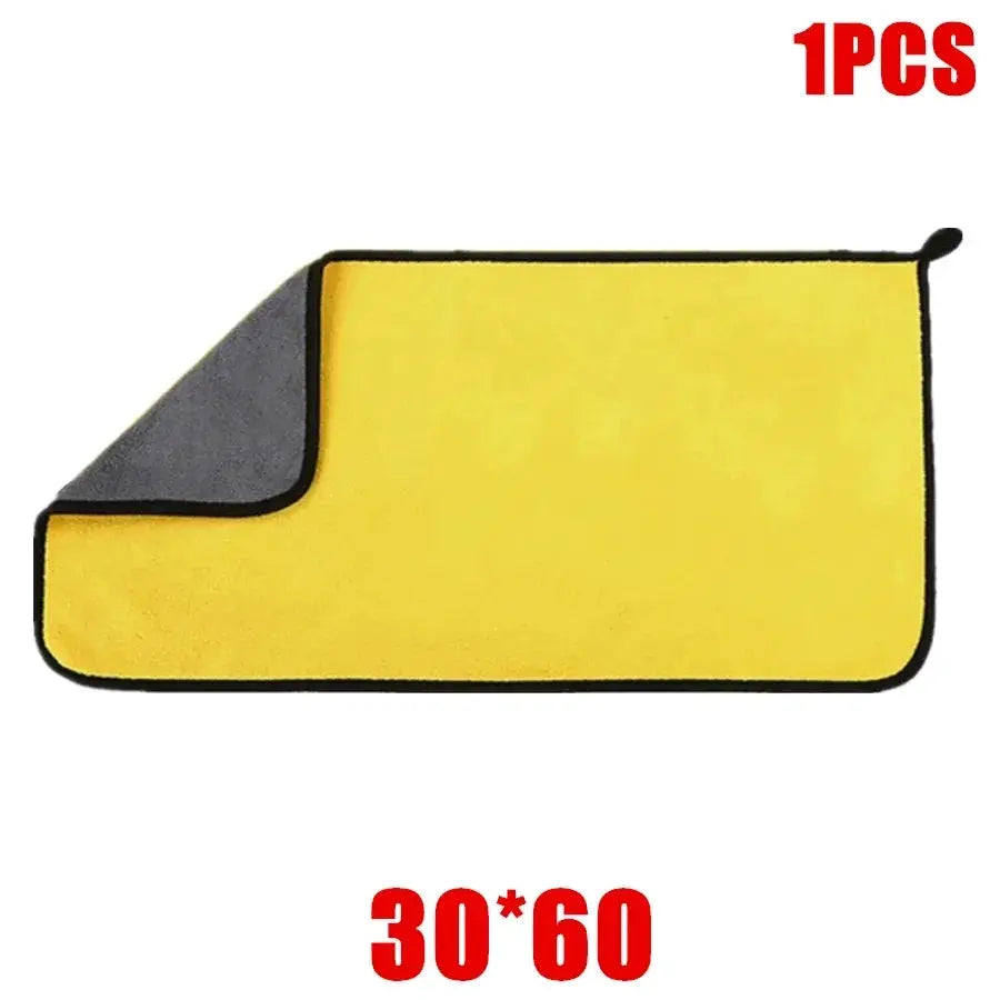 AutoGleam Microfiber Car Cleaning Cloths Premium Absorbent Non Abrasive Towels For Safe Car Wash