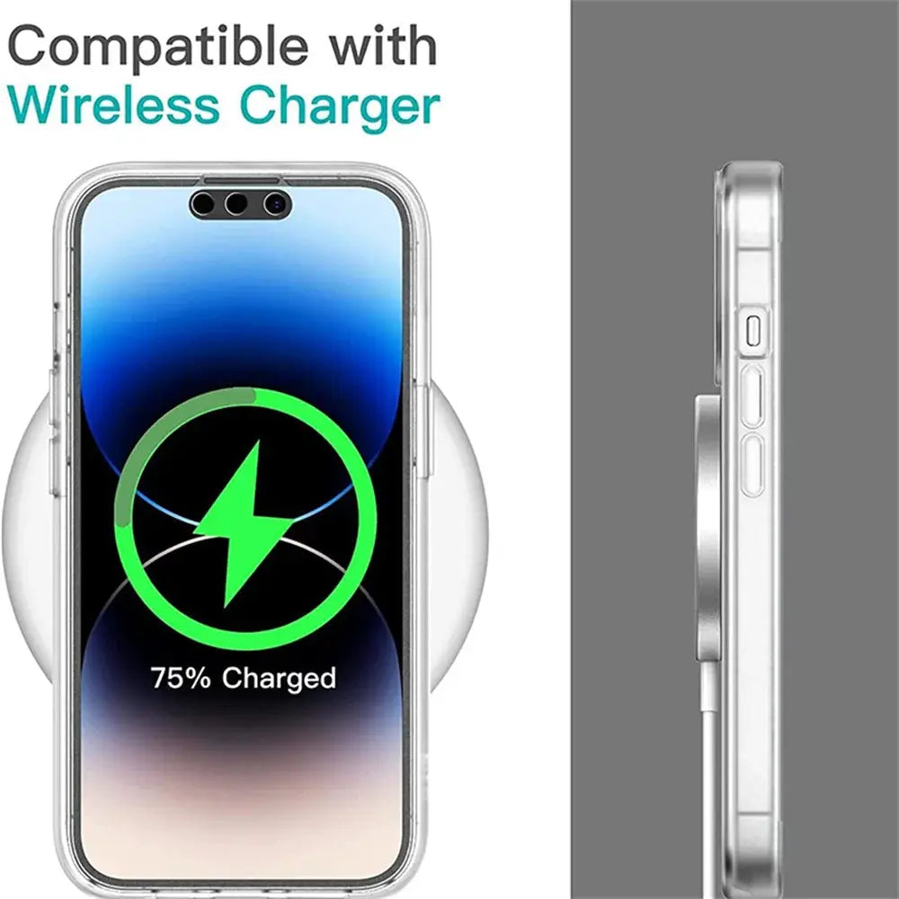 NovaShield 360 Full Body Clear Case For iPhone 17 16 15 14 13 12 11 Pro XS Max 7 8 Plus Shockproof Full Coverage