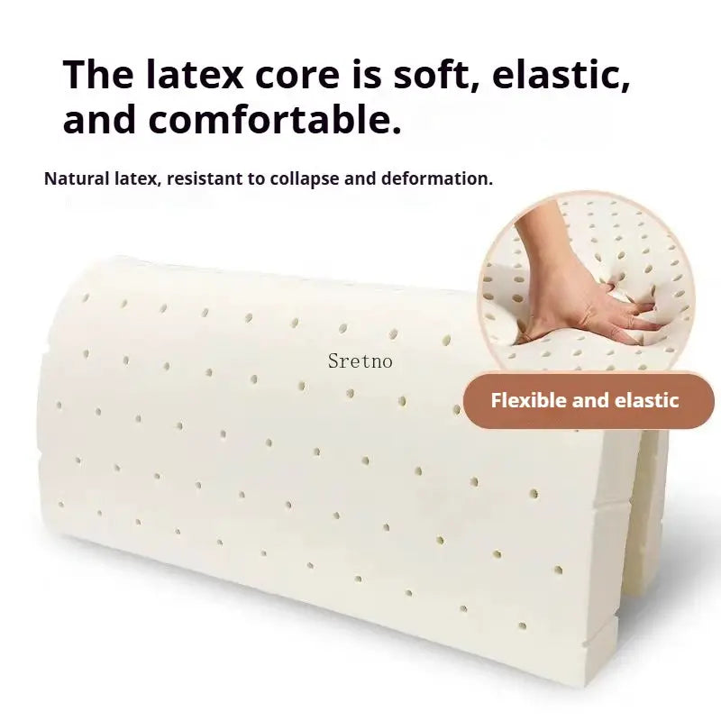 SRETNO natural latex cushion, white perforated foam seat/stool cushion, flexible and elastic.