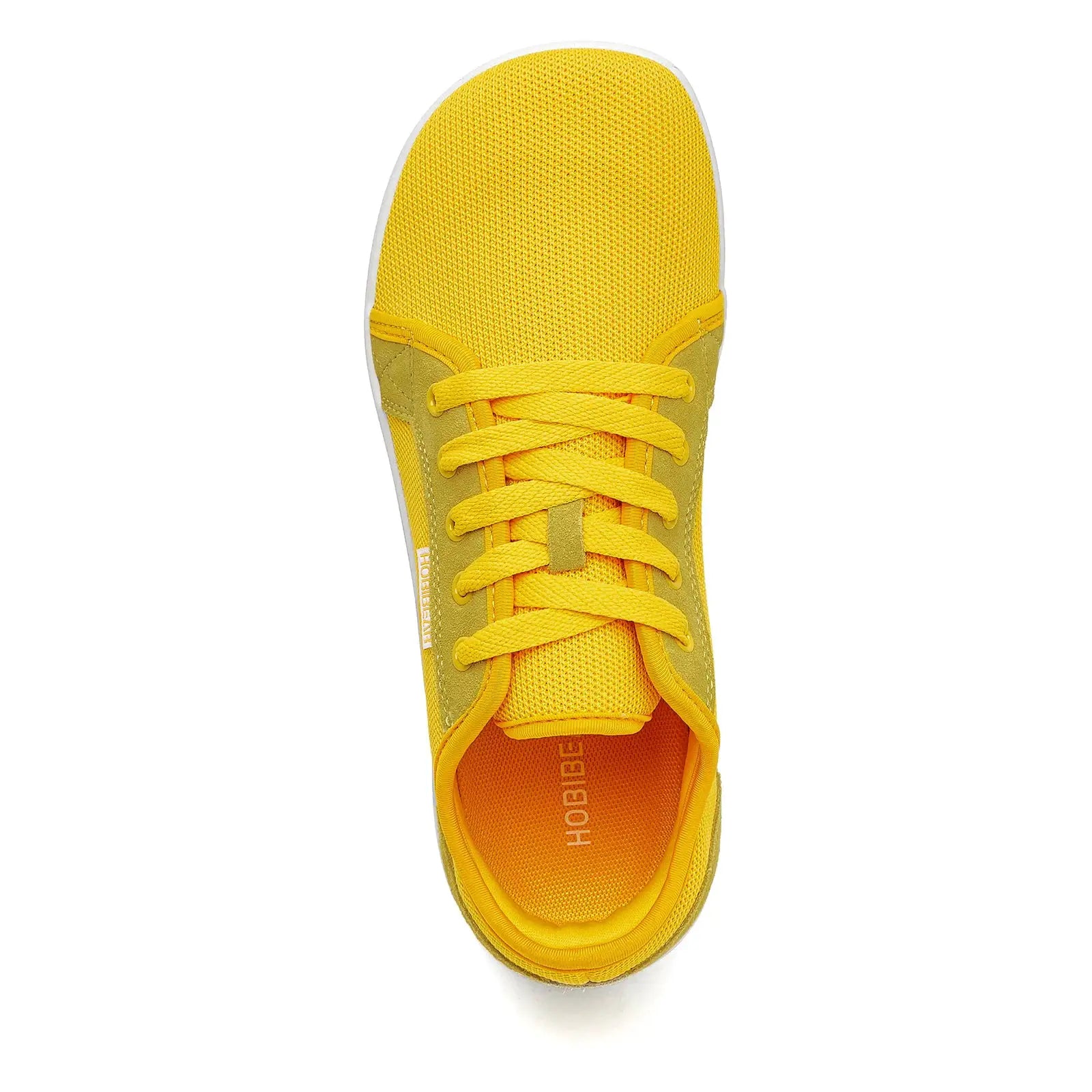 HOBIBEAR barefoot trail shoe, unisex yellow mesh upper with lace-up closure, Simples Market