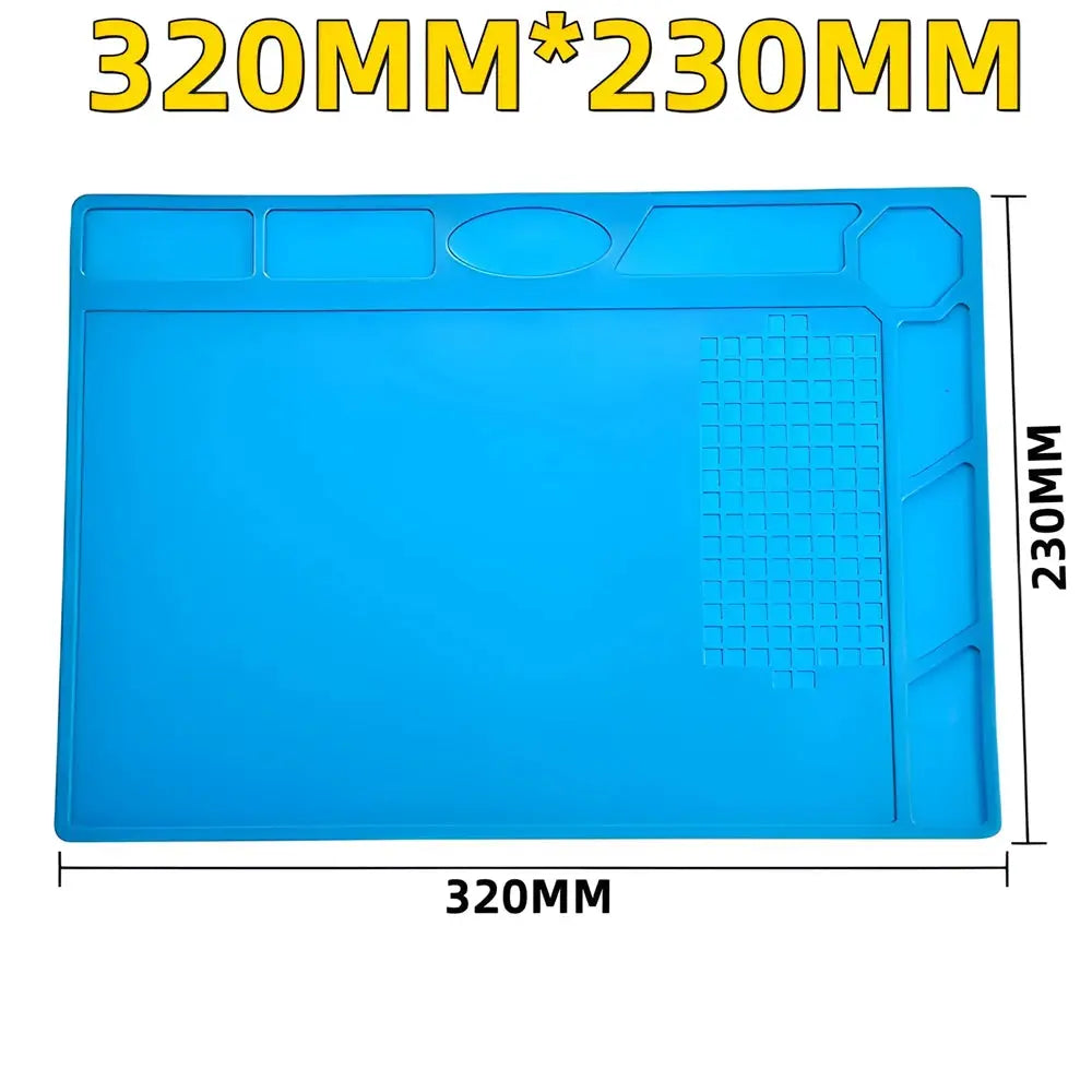 Silicone Soldering Mat ESD Antistatic Heat Resistant Workstation Pad for Electronics Repair and Maintenance