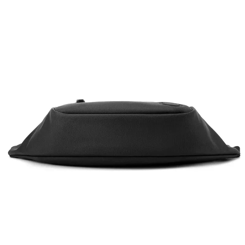 Unisex waterproof waist bag by Simples Market; black belt pouch for phone and travel gear.