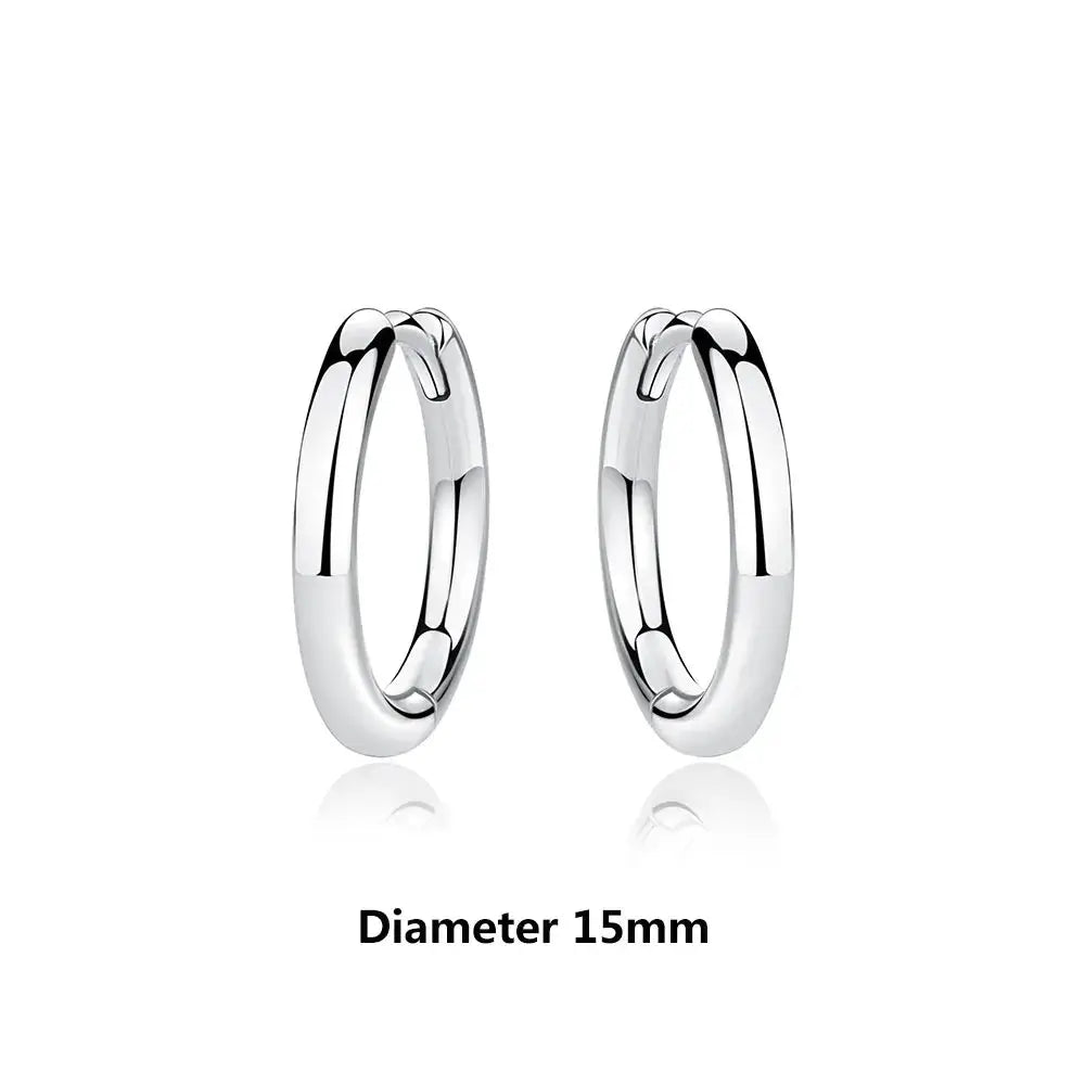 925 Sterling Silver Stud Hoop Earrings For Women Crystal Zircon Rose Gold Crown Heart Infinity Bee Design Jewelry