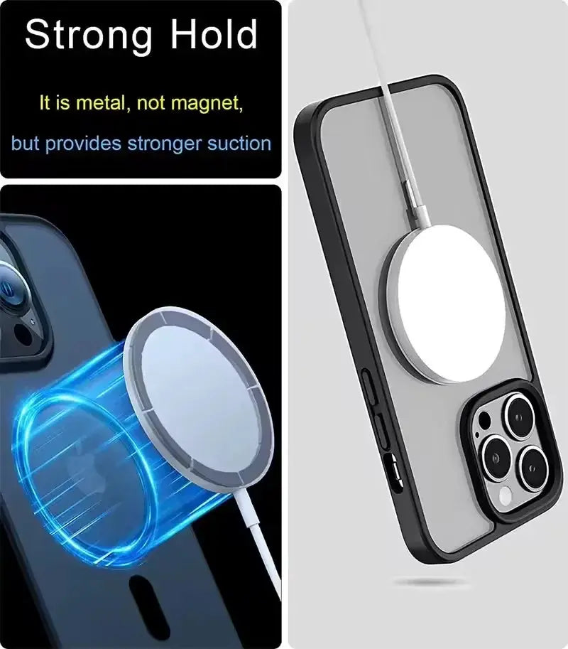 Simples Market metal plate sticker ring for MagSafe wireless charger; universal car mount, 1–5pcs, white round plate